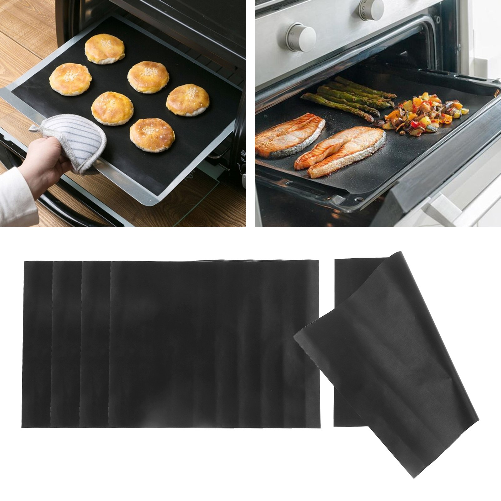 Dicke Teflon-grillmatte Mit Antihaftbeschichtung, 40 X 33 Cm