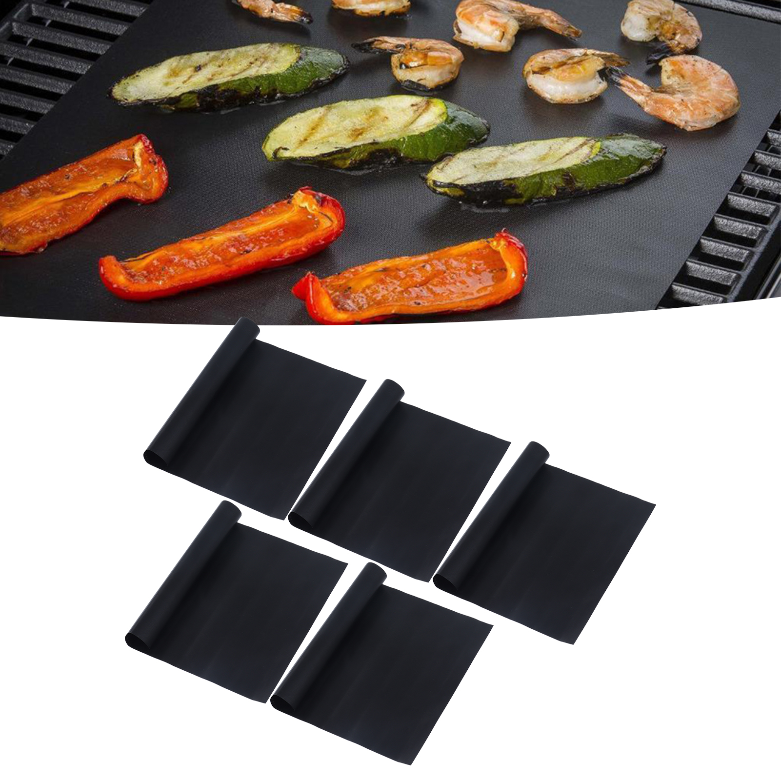 Wiederverwendbare, Antihaftbeschichtete Teflon-grillmatte, Hitzebeständig, 40 X 50 Cm