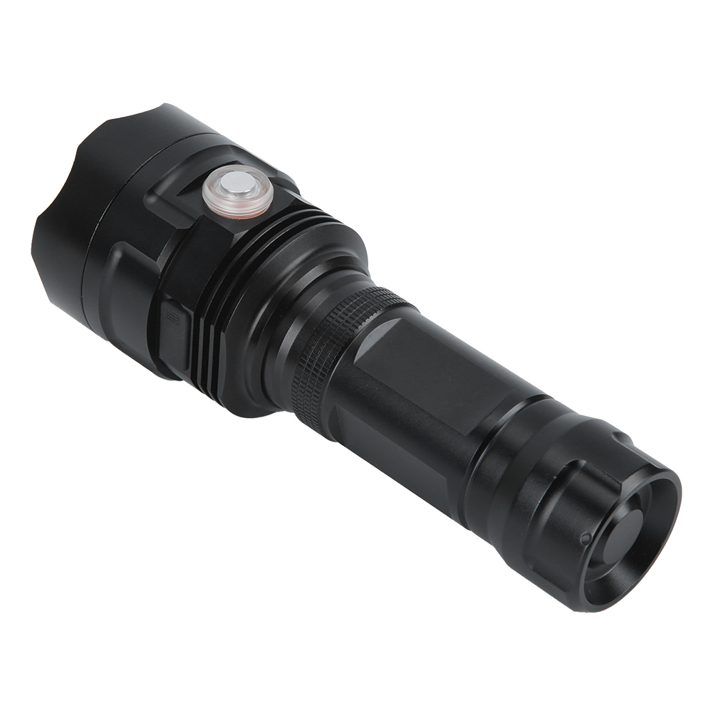 Wiederaufladbare, Wasserdichte Led-taschenlampe Mit Hoher Leuchtkraft, Usb-anschluss, Ideal Zum Wandern Und Für Rettungseinsätze Im Freien (modell T1u-90).