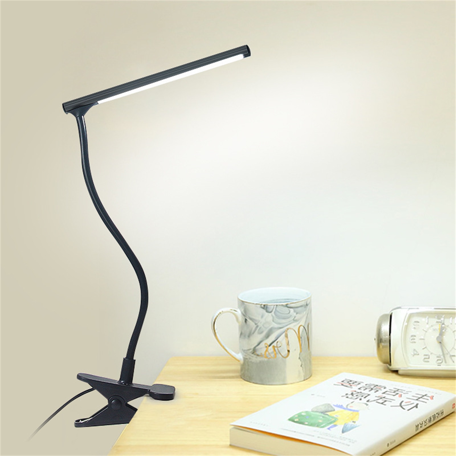 Beliebte Led-klemmleuchte Für Den Schreibtisch, Tragbare Usb-klemmleuchte Mit Augenschutz, Dimmbar, Geeignet Für Studentenwohnheime Und Den Einsatz Am Bett, Einstufige Dimmung.