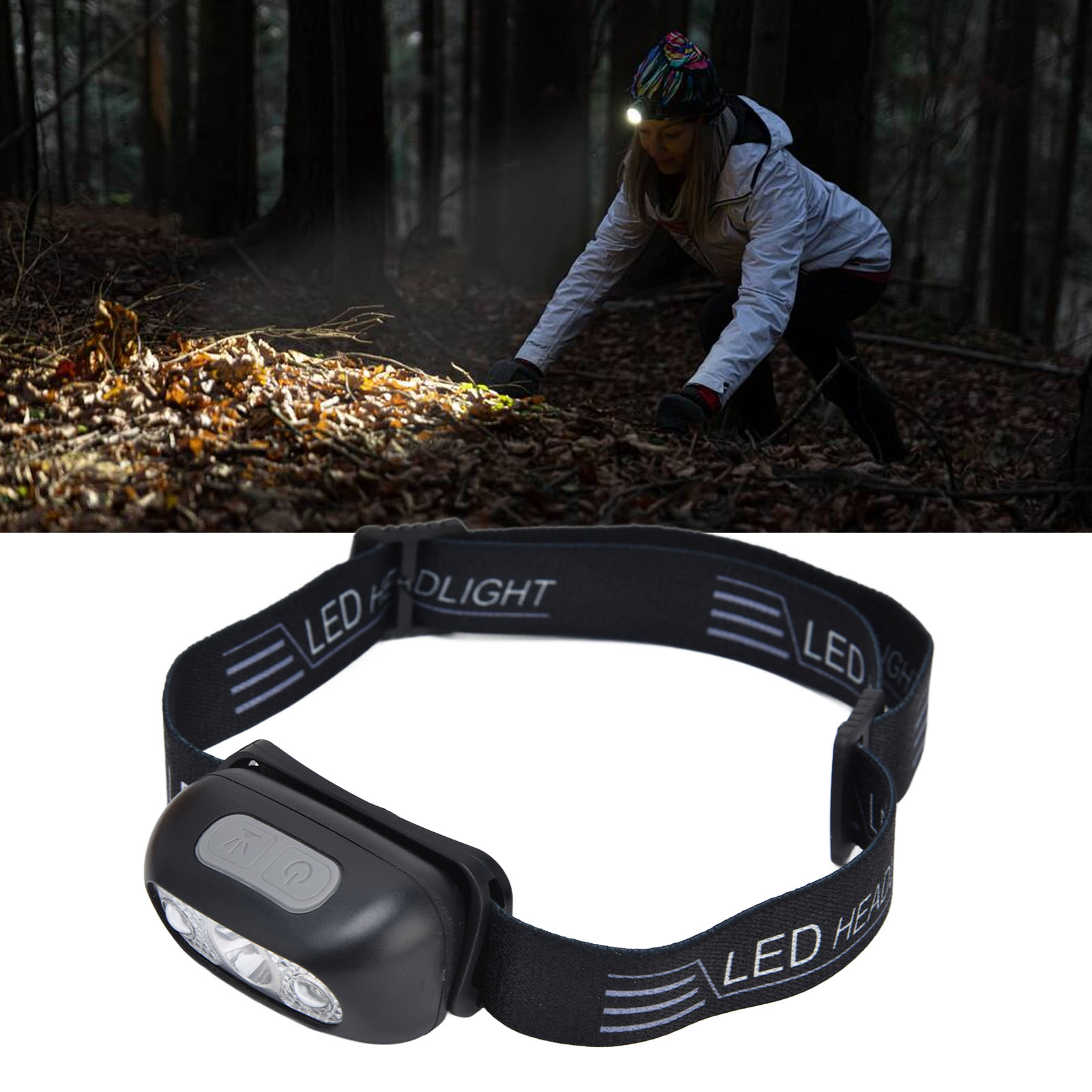 Led-sensor-stirnlampe, Mini-stirnlampe Zum Laufen, Usb-aufladbar, Geeignet Für Outdoor-aktivitäten Wie Laufen, Wandern, Abenteuer Und Angeln.