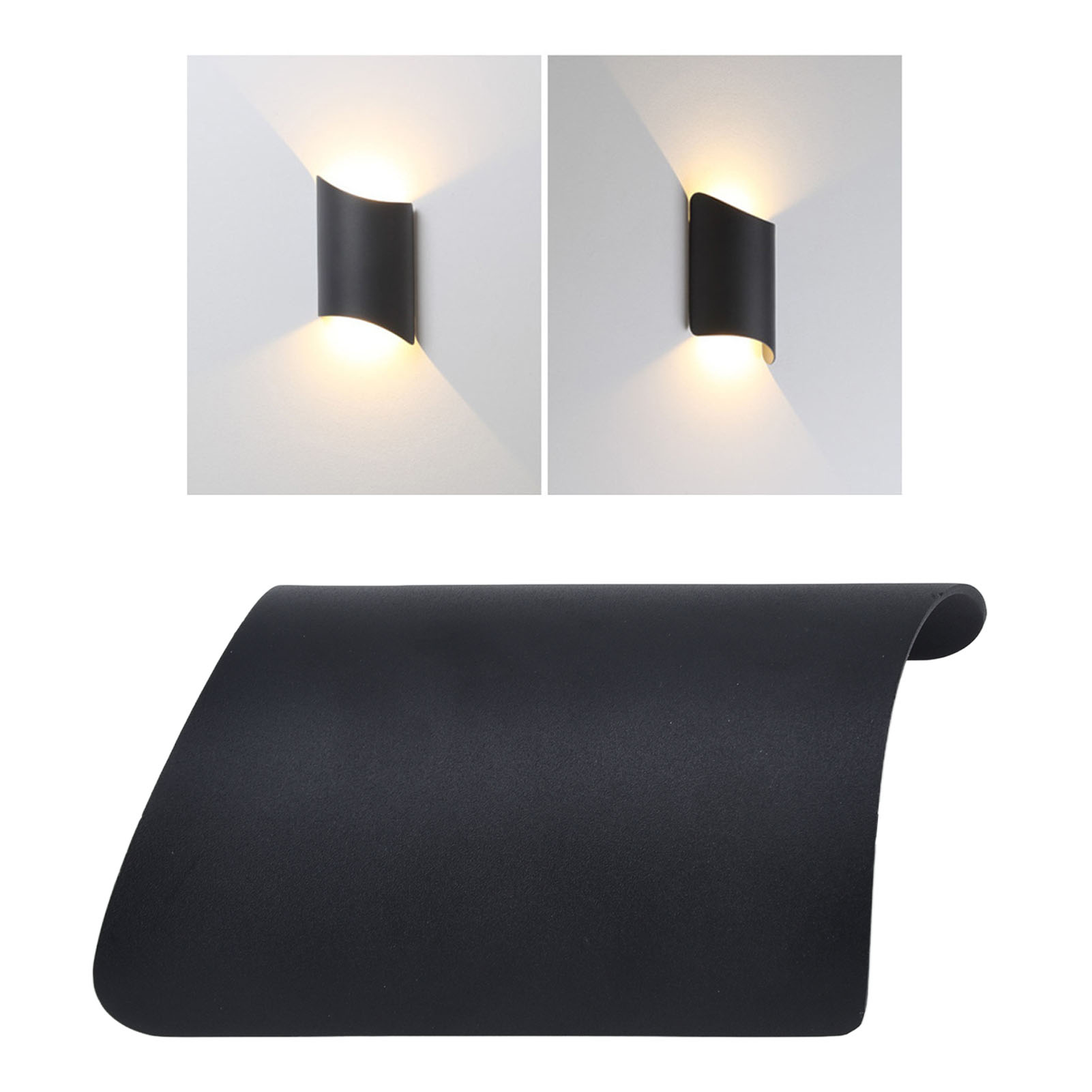 Led-außenwandleuchte, Europäischer Stil, Feuchtigkeitsbeständige Aluminium-wandleuchte, Moderner Minimalistischer Stil, Für Flur/treppenhaus/individuelle Innenhof-/außenwandbeleuchtung.