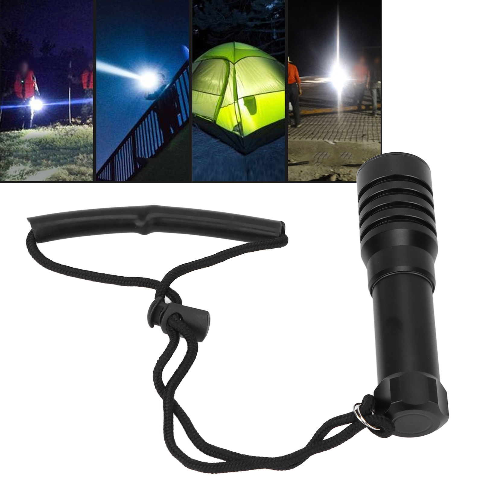 Sst20 Hochleistungs-unterwasser-taschenlampe, Ipx6 Wasserdicht, 5000 Lm, Ultrahell, Wasserdicht Bis 100 M Tiefe, Aus Aluminiumlegierung, Ideal Für Unterwasserfotografie, Angeln Und Langstreckenrettung