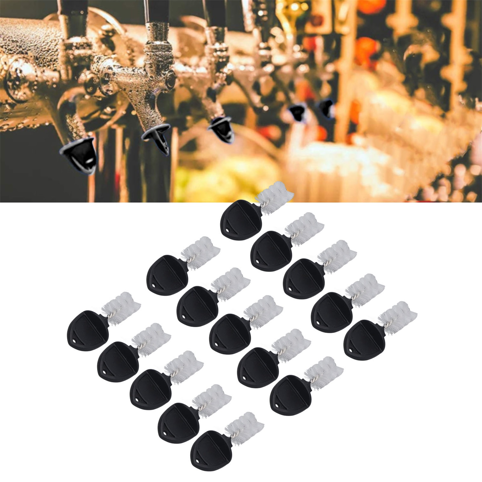 Set Mit 15 Bierhahn-reinigungsbürsten, Universellen Küchenhahnbürsten, Bierhahn-reinigungskappen, 15-teiliges Set