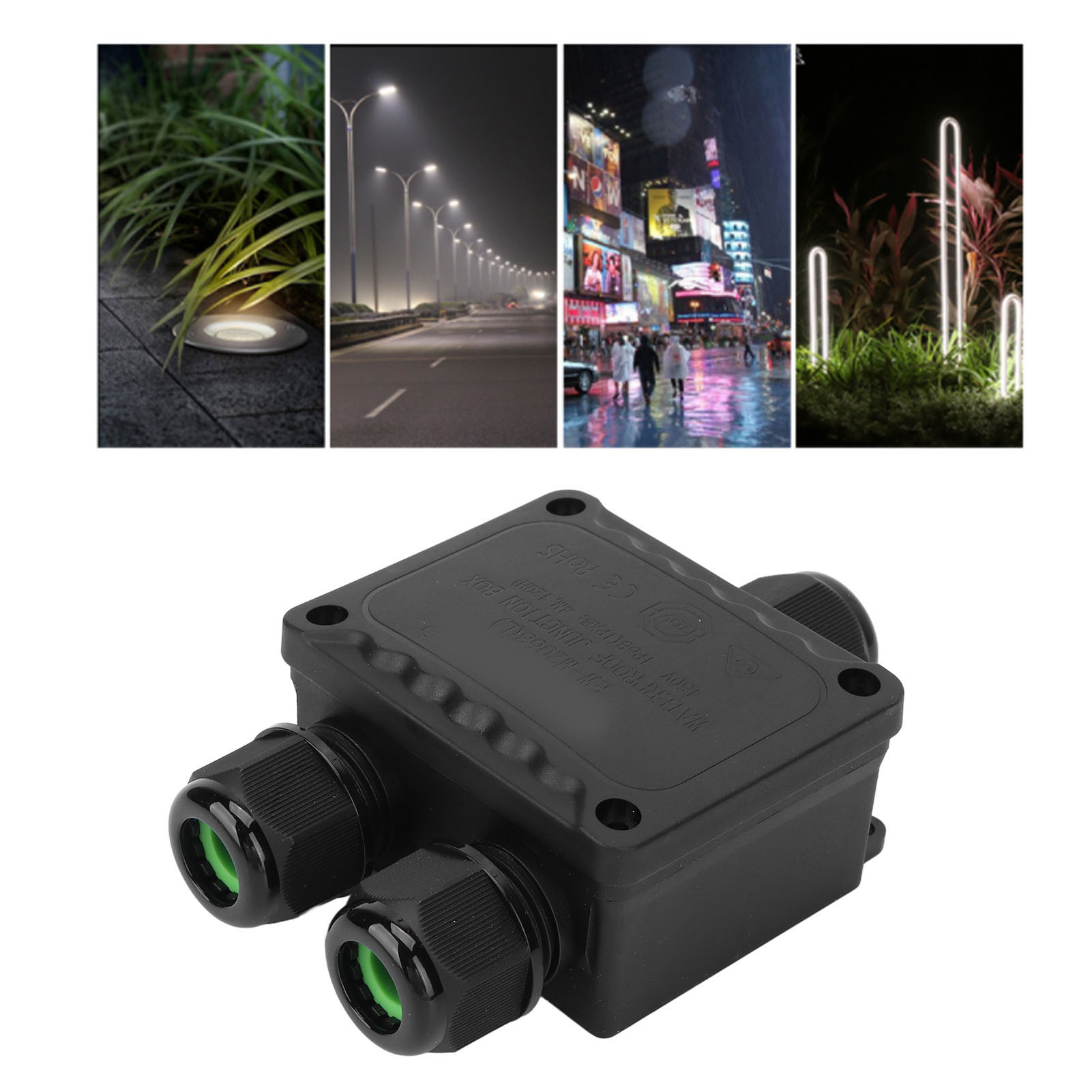 Ip68 Wasserdichter Kunststoff-verteilerkasten Für Die Außenbeleuchtung Im Hausbereich, Y-förmig, 10–14 Mm