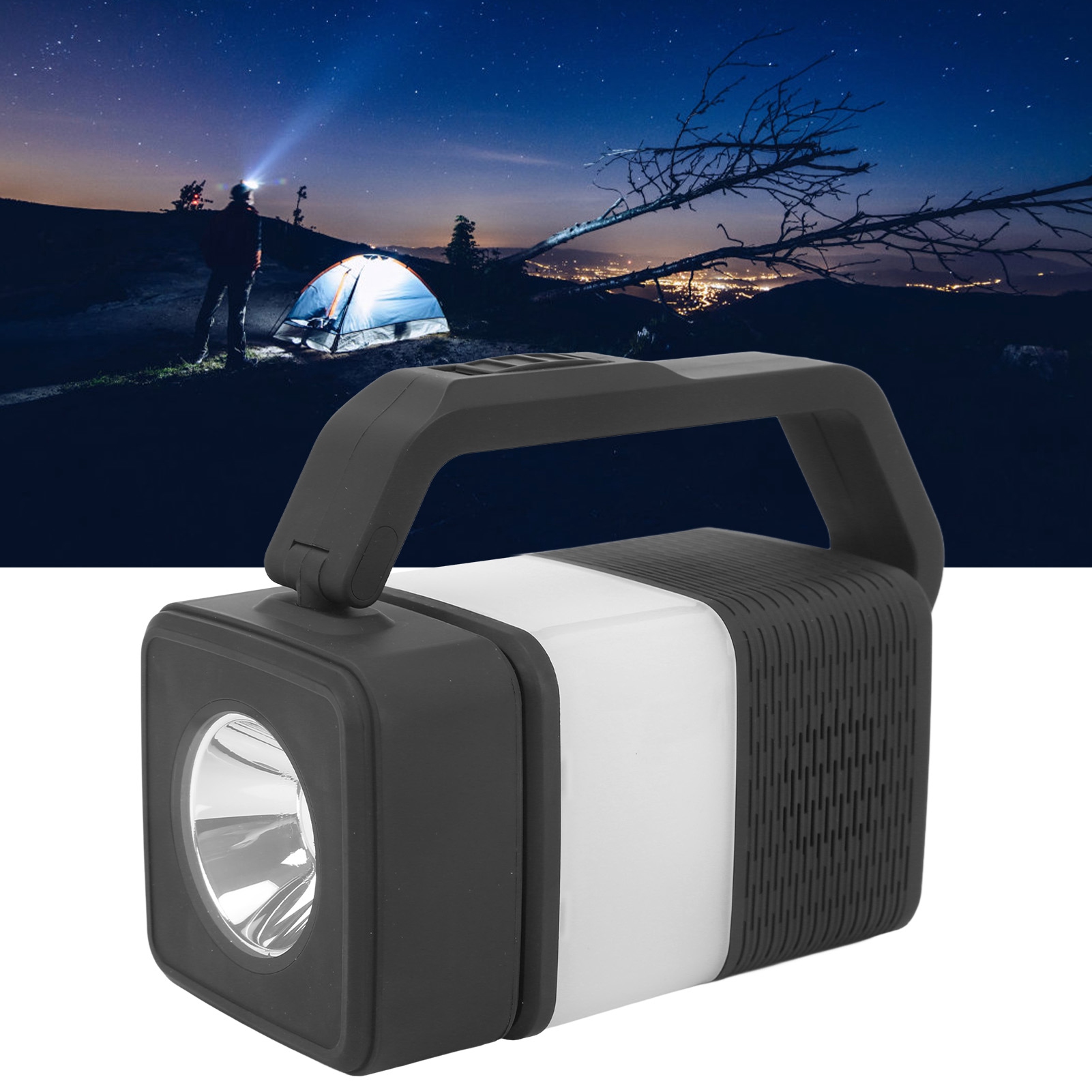 Bluetooth-lautsprecher, Led-außenlampe, Campinglampe, Zeltlampe, Schwarze Usb-notleuchte