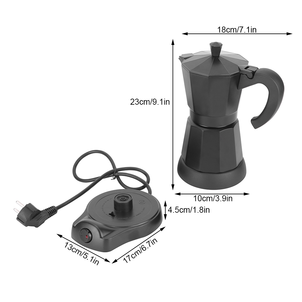 Tragbare Elektrische Kaffeemaschine (300 Ml) Für Zuhause Und Büro, Europäischer Stecker (220–240 V, 50 Hz)