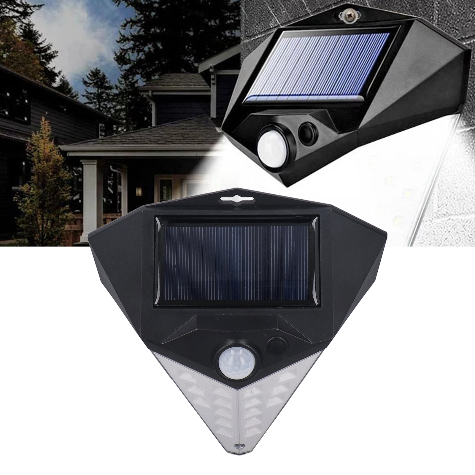 Solar-wandleuchte Mit 3 Modi Und Bewegungsmelder, Ip65 Wasserdicht, 36 Leds, Ideal Für Den Außenbereich (hof, Veranda, Garten).