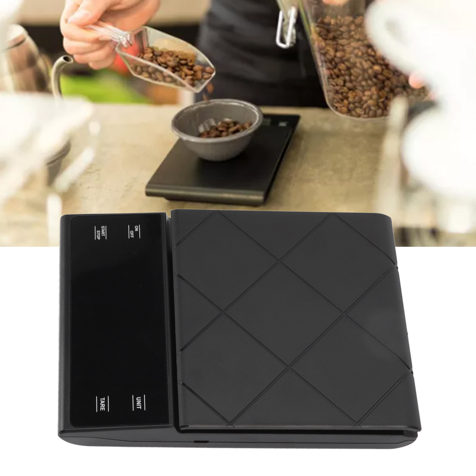 Hochpräzise Digitale Küchenwaage (0,1 G) Zum Rösten Von Kaffee, Schmuck Und Lebensmitteln (schwarz)