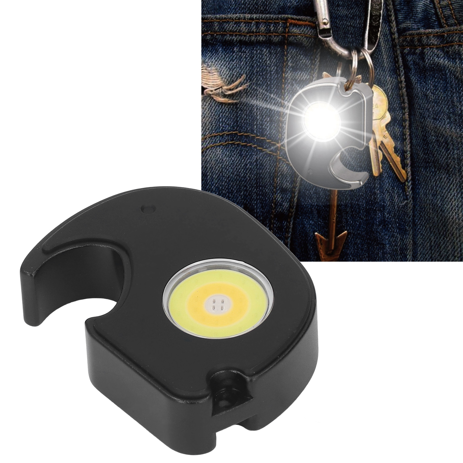 Mini-cob-led-schlüsselanhänger-taschenlampe, Leistungsstarke Tragbare Taschenlampe