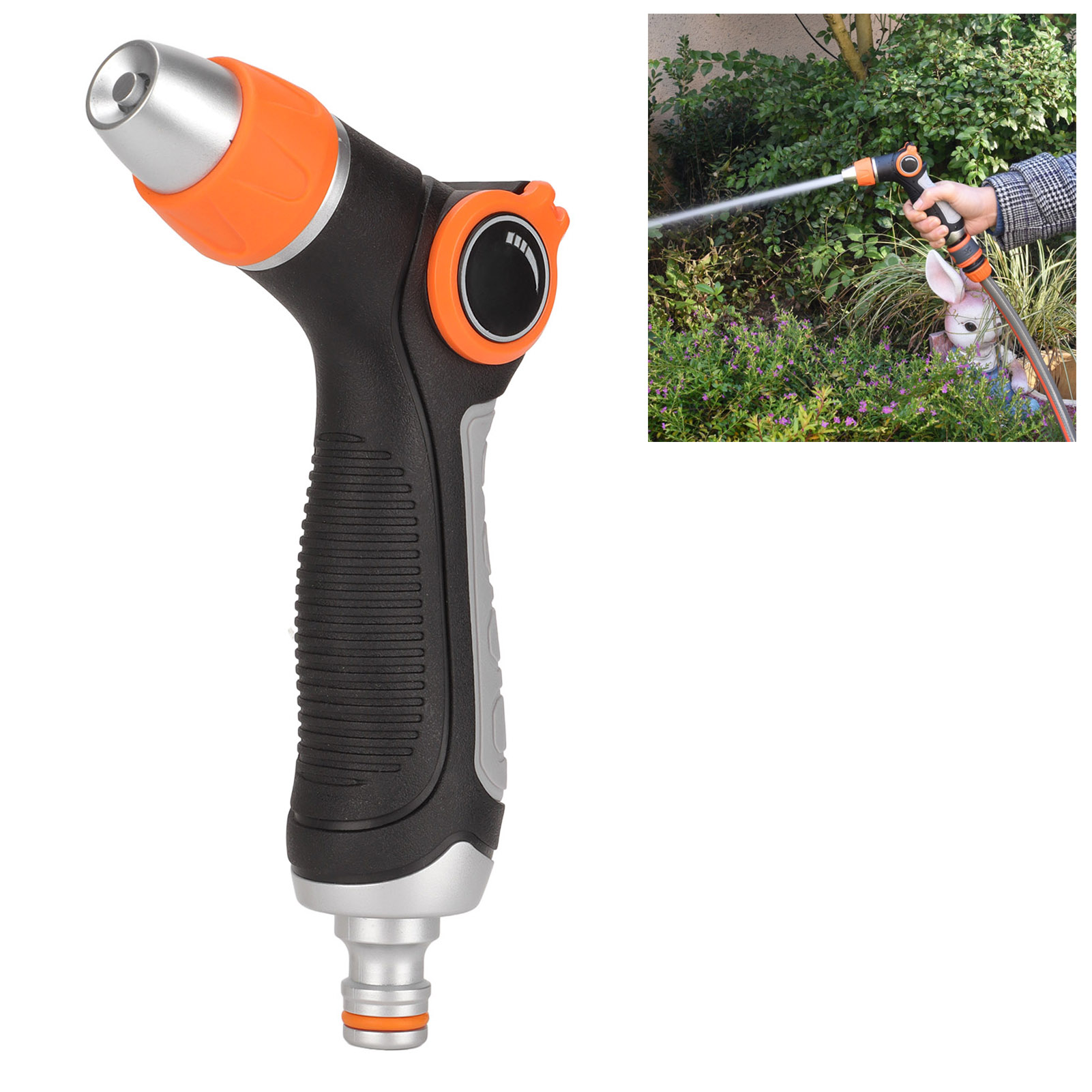 Metall-daumensprüher Mit Zwei Funktionen Für Gartenarbeit, Blumenbewässerung, Gartenbau, Haushalt, Autowäsche Und Duschen