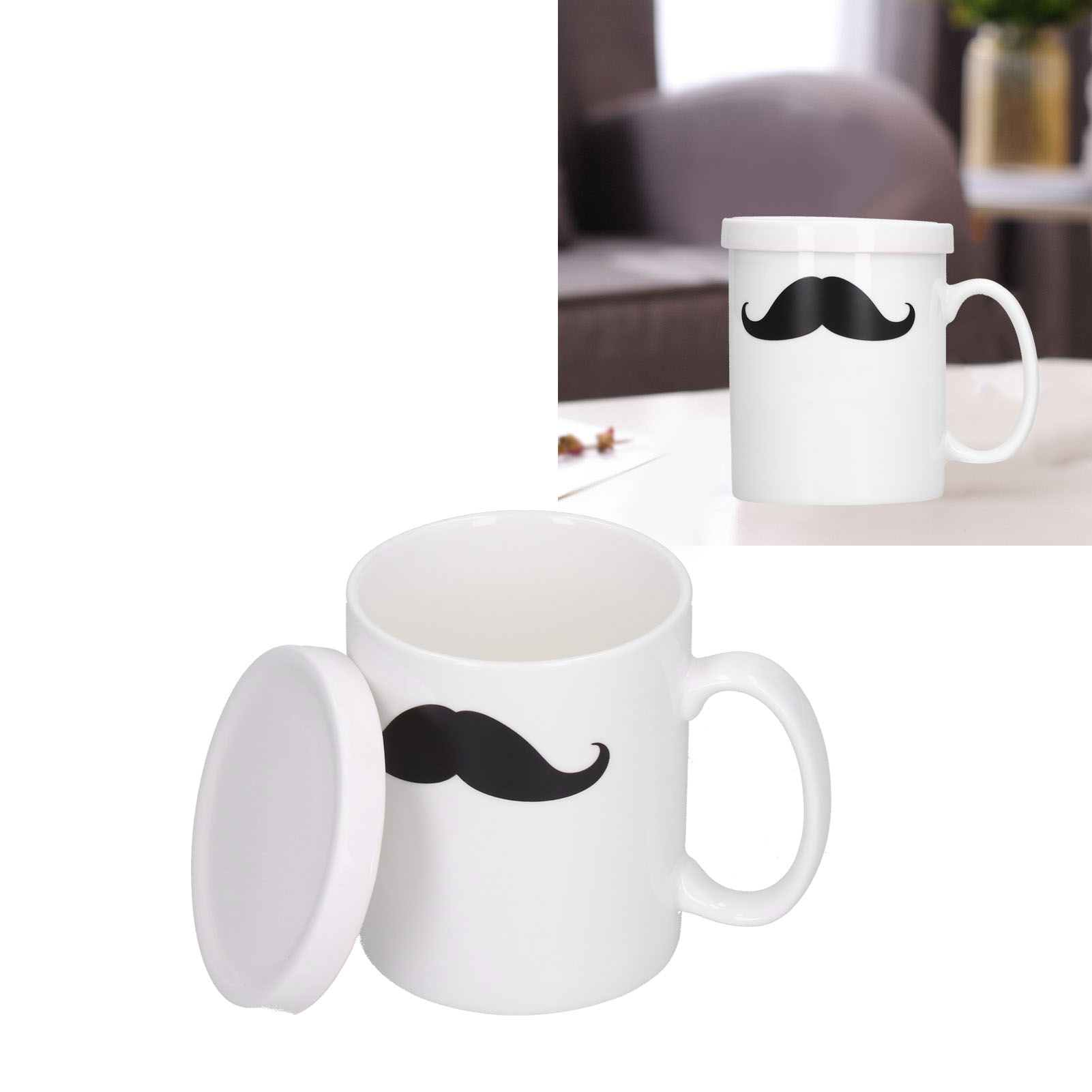 Innovativer Thermobecher Mit Farbwechselndem Deckel, Ideal Für Zuhause Und Büro.