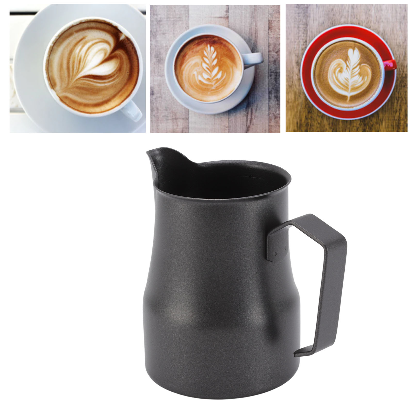 350 Ml Cappuccino- Und Latte-art-tasse, Dicke Edelstahl-kaffeemaschine Aus Italien, Ideal Für Latte Art.