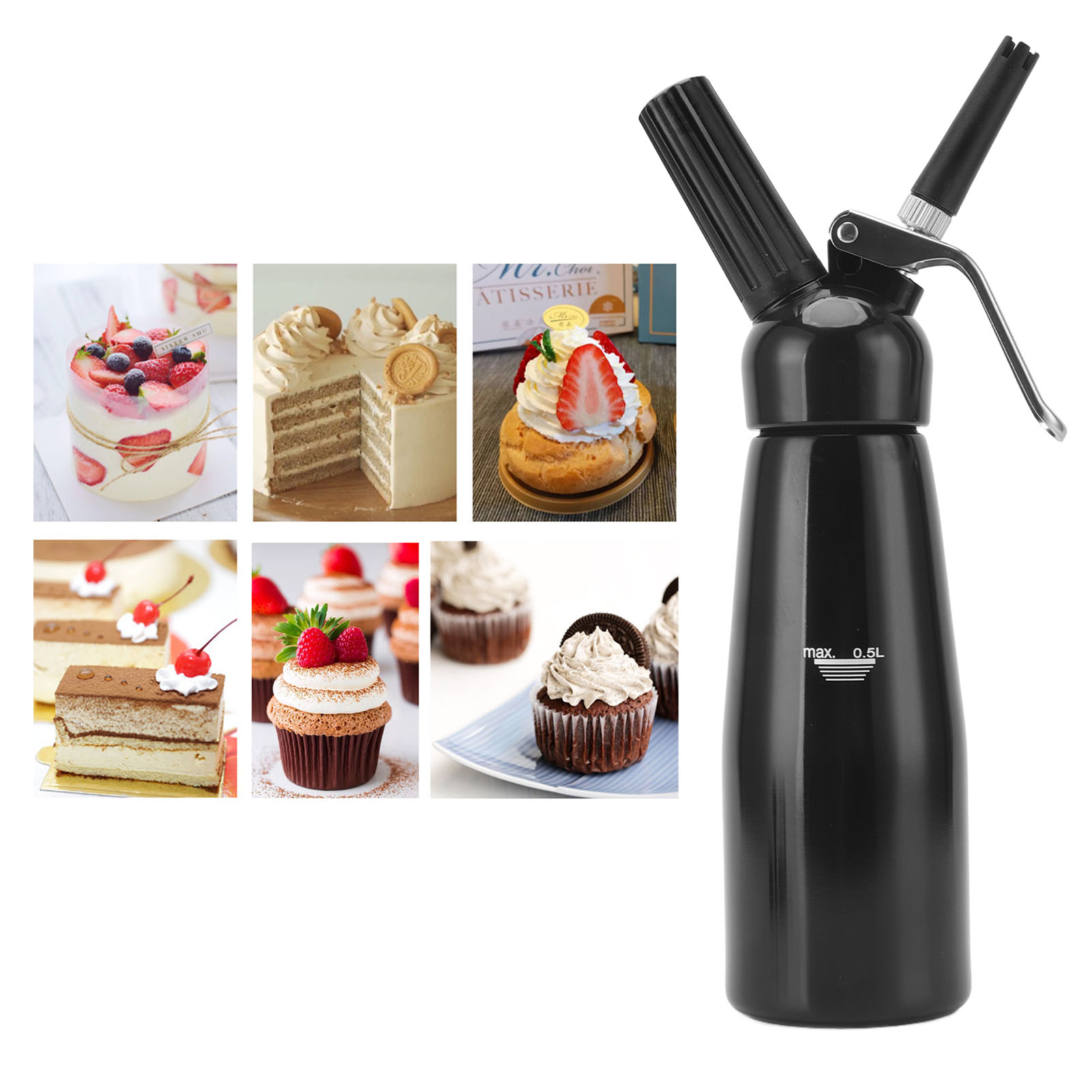 500 Ml Dicker Aluminium-spritzbeutel Für Windbeutel.