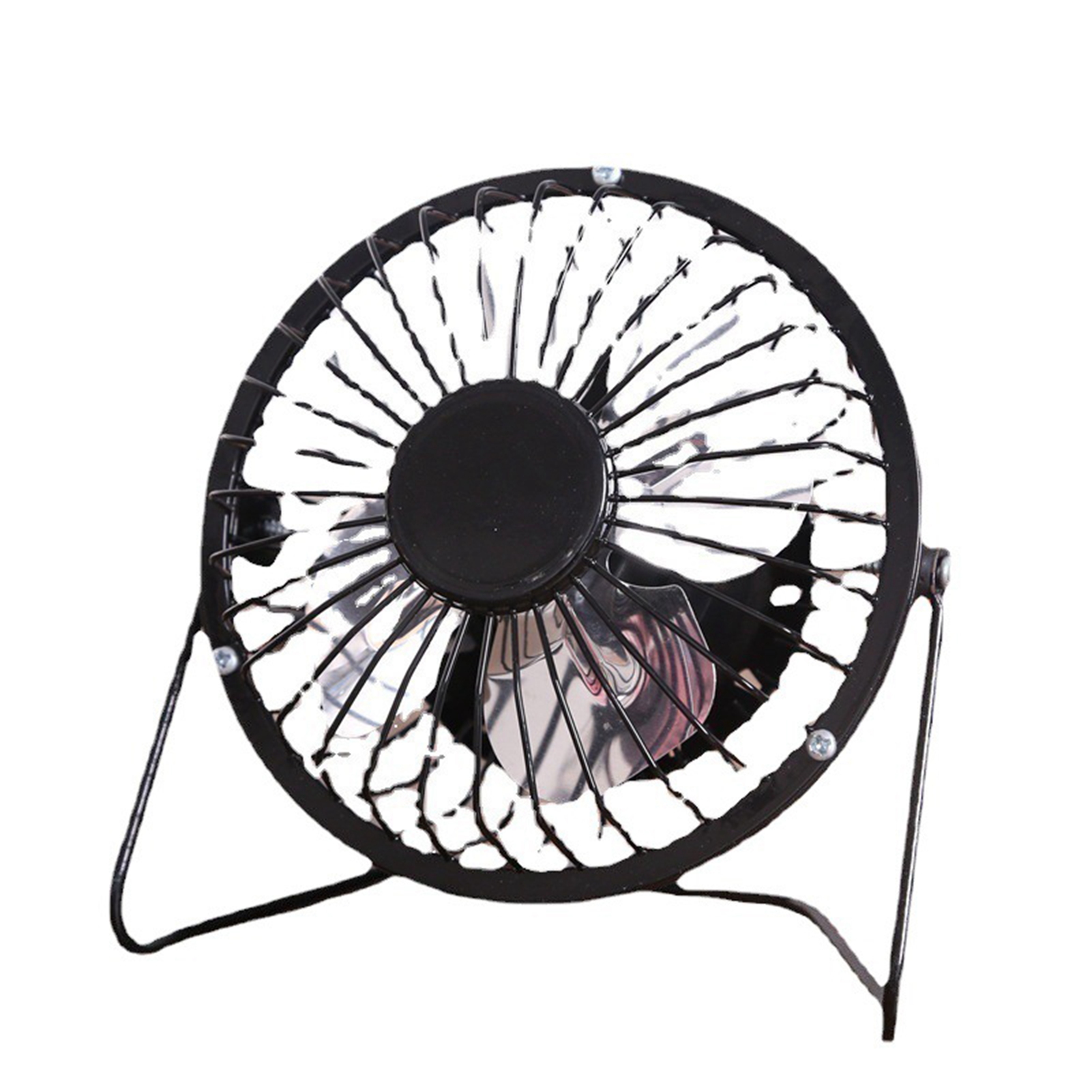 Tyu Mini-tischventilator, Leiser Elektrischer Ventilator Fürs Büro, Schwarz Für Studentenwohnheime.