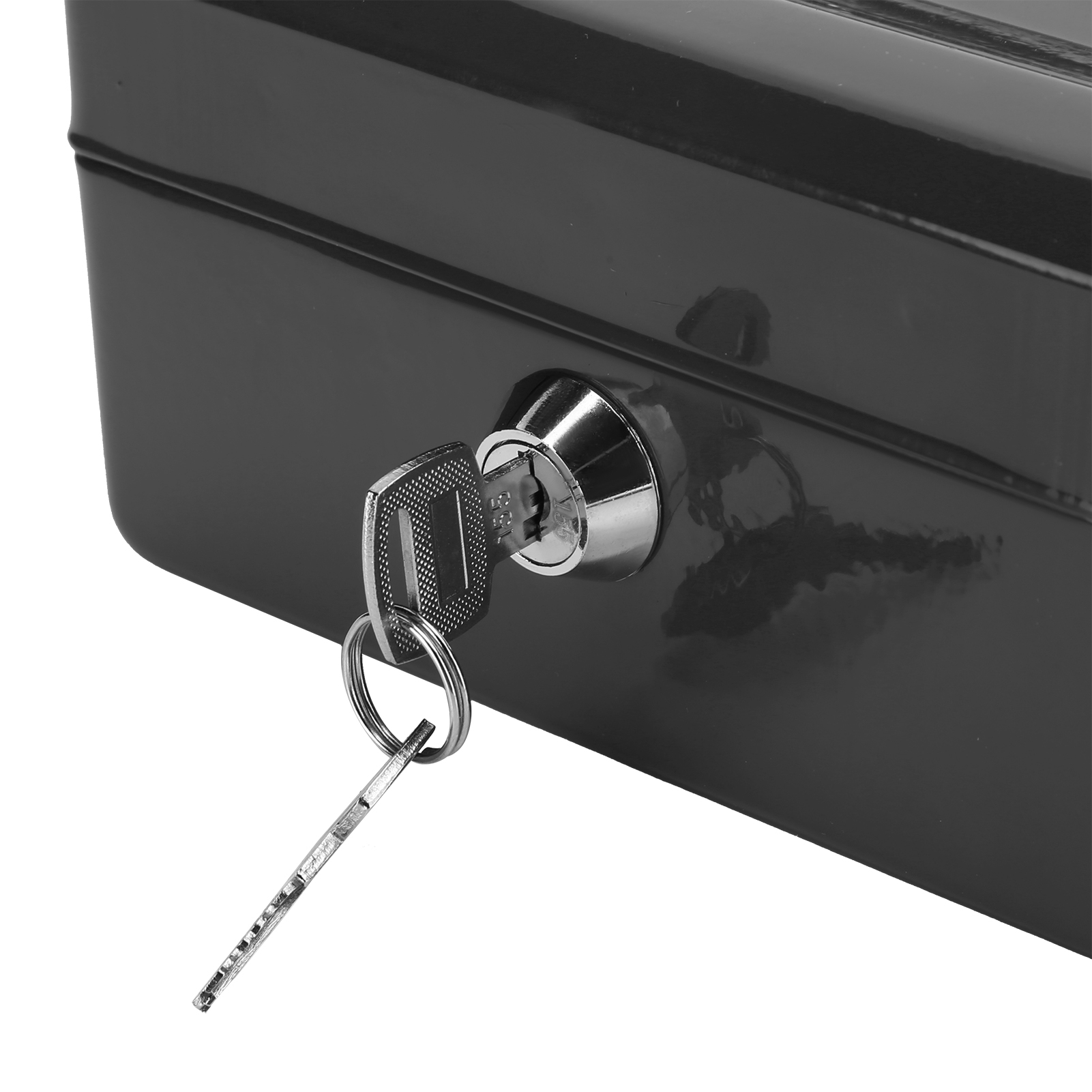15 Cm Tragbarer Tresor Mit Schlüsselschloss, Schwarz, Für Zuhause Oder Büro.