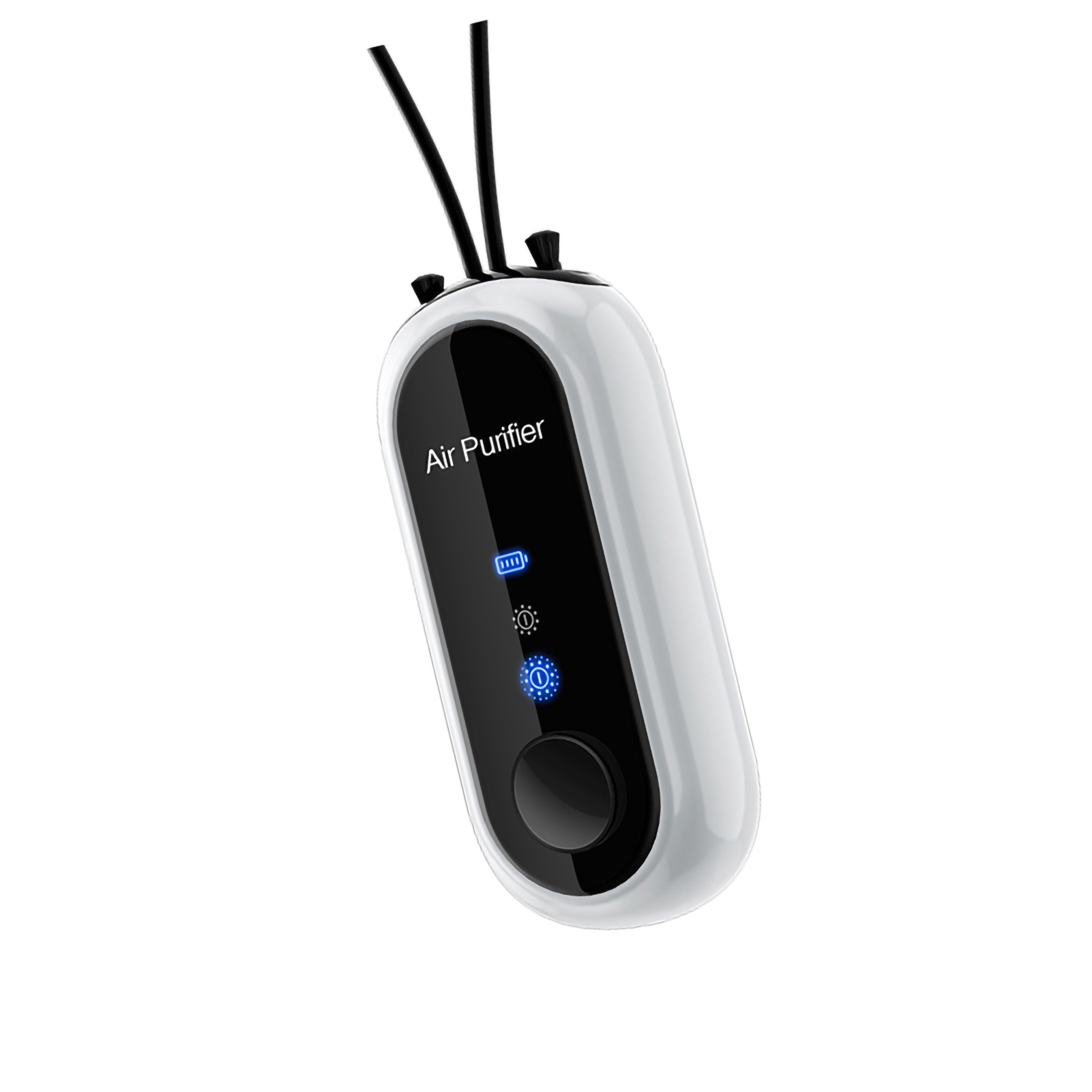 Tragbarer Luftreiniger Für Den Hals, Luftreiniger-halskette Mit Negativen Ionen, Kleines Usb-gerät Zur Rauch- Und Staubbeseitigung, Weiß.