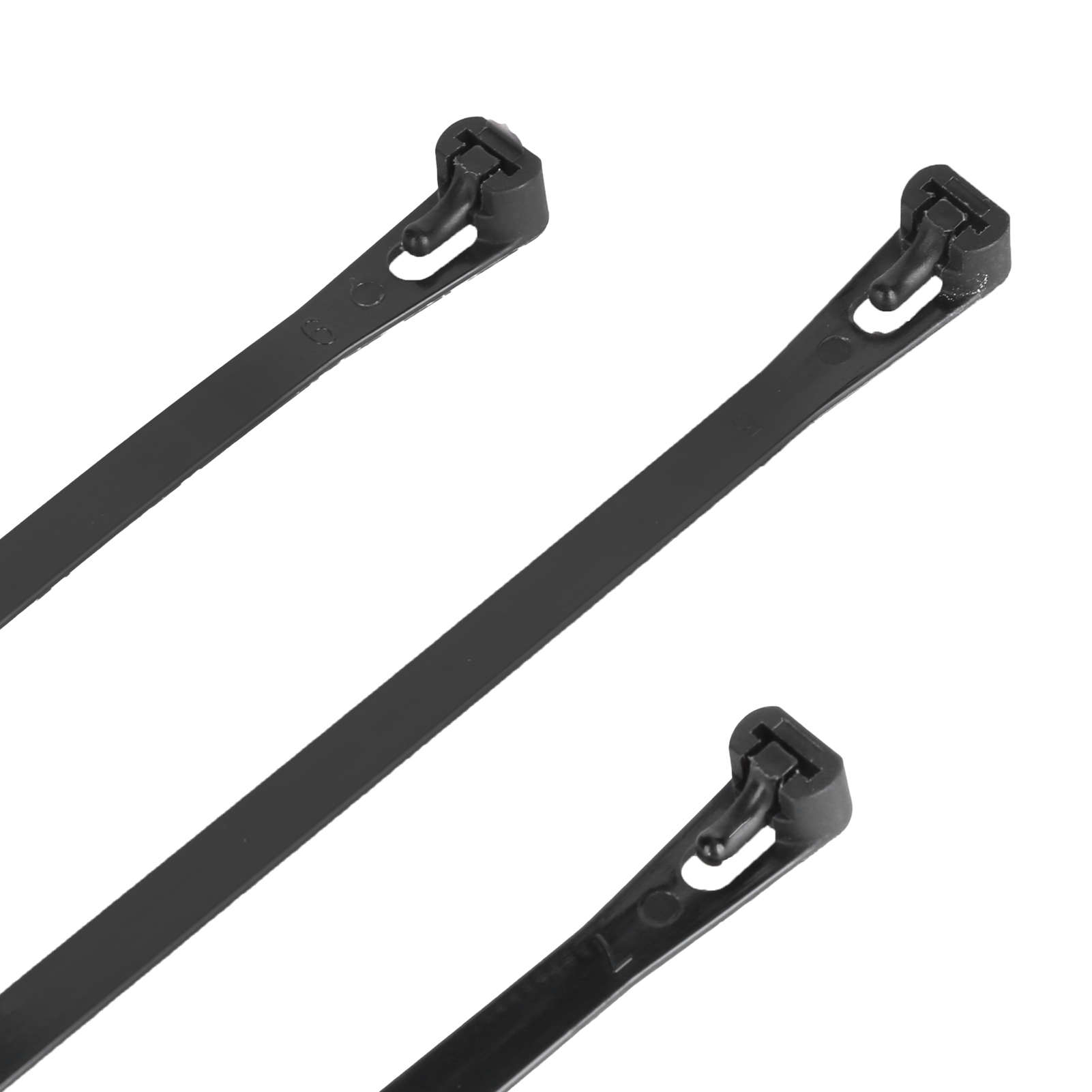 Packung Mit 300 Kabelbindern In Verschiedenen Größen, Lang Und Robust, Für Haus, Büro Und Garten (schwarz).