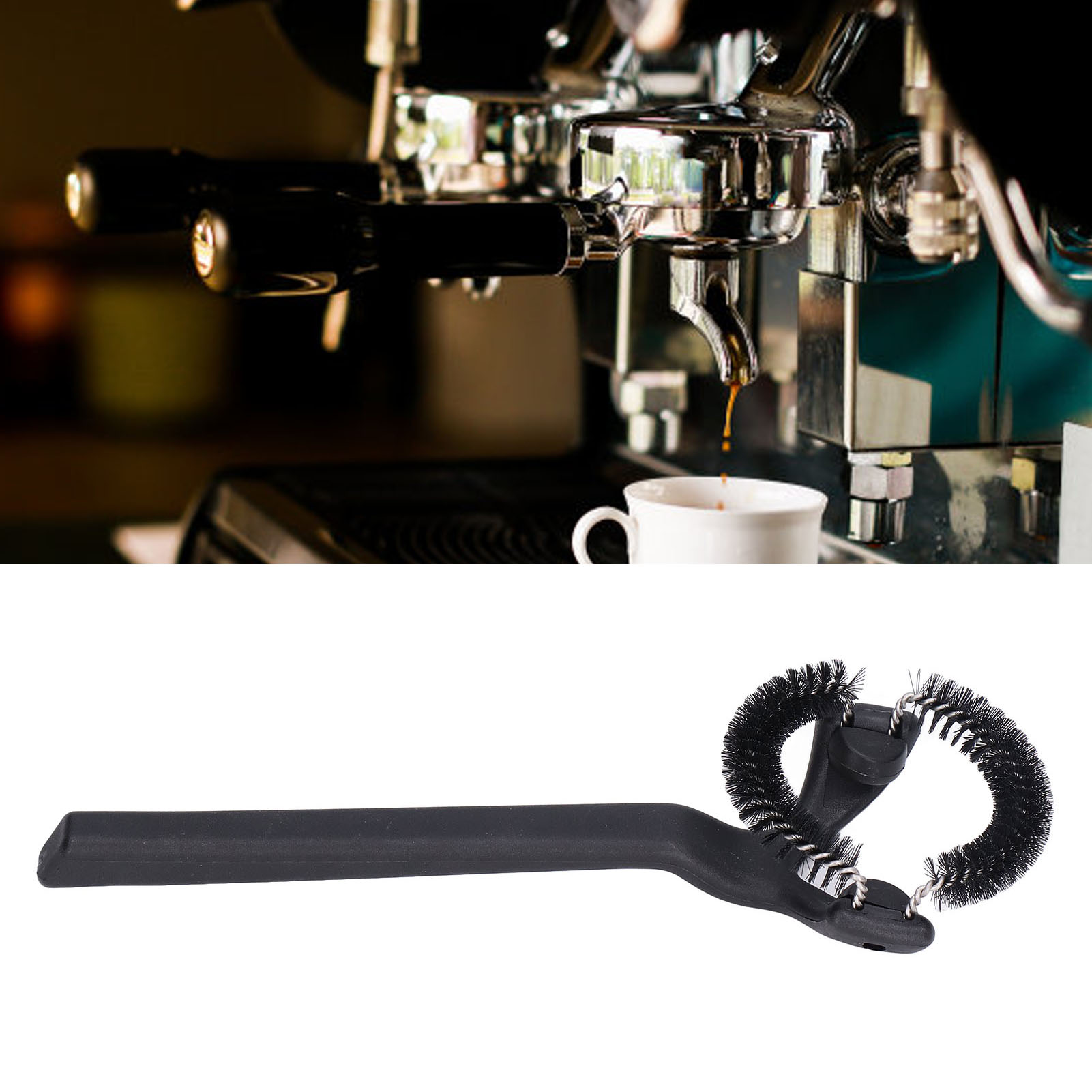 Bürste Für Italienische Halbautomaten-kaffeemaschinen, Griffbürste, Bürstenkopfbürste, Abnehmbare Anti-verbrennungsbürste, 51 Mm Innendurchmesser