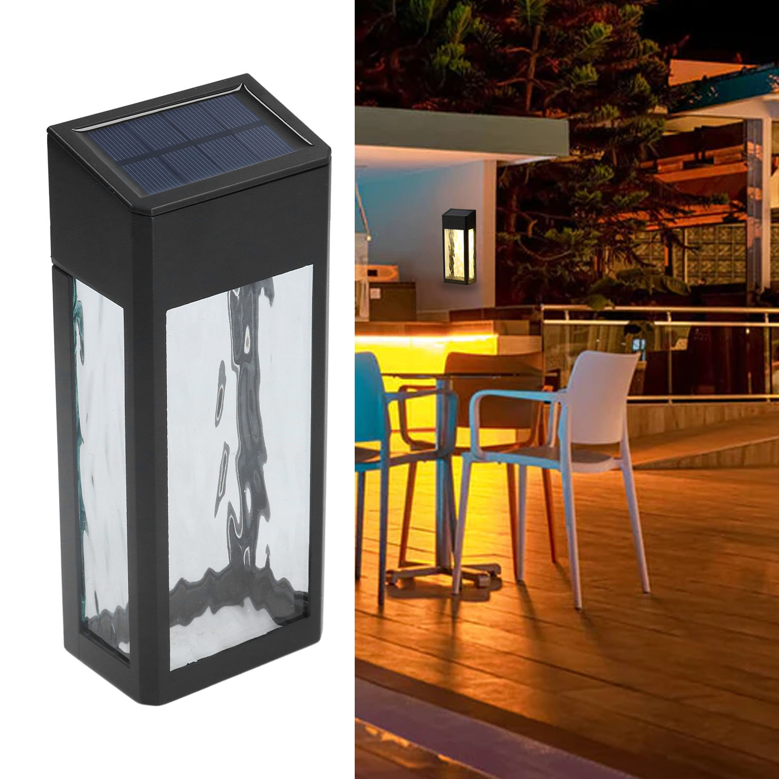 Solar-wandleuchten, Außenbeleuchtung, Solar-terrassenleuchten, Solar-wandleuchten Aus Aluminium Für Innenhöfe