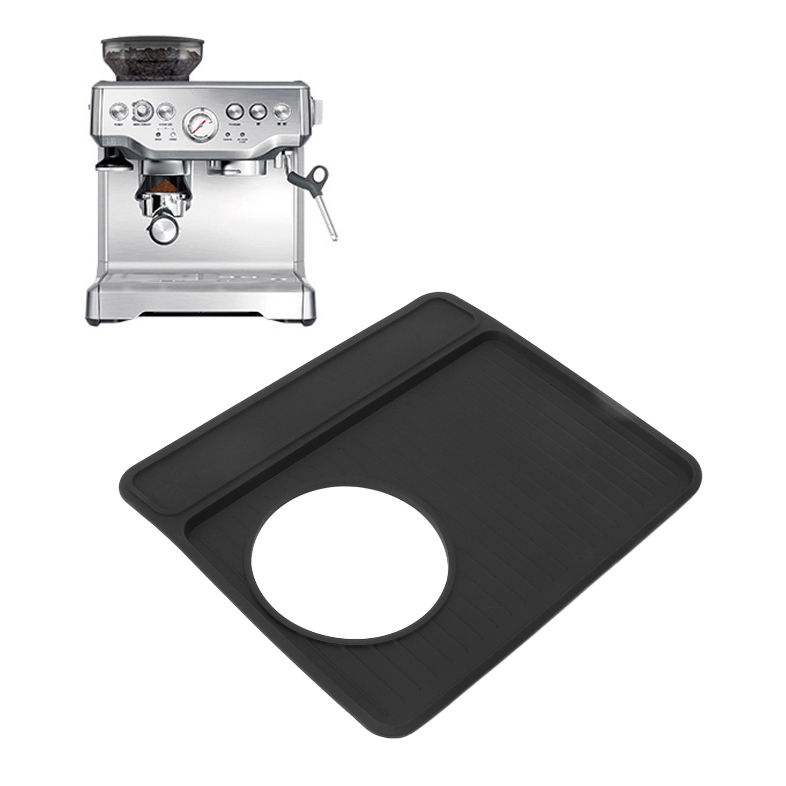 Rutschfeste Silikonmatte Für Die Breville 870 Kaffeemaschine (schwarz)