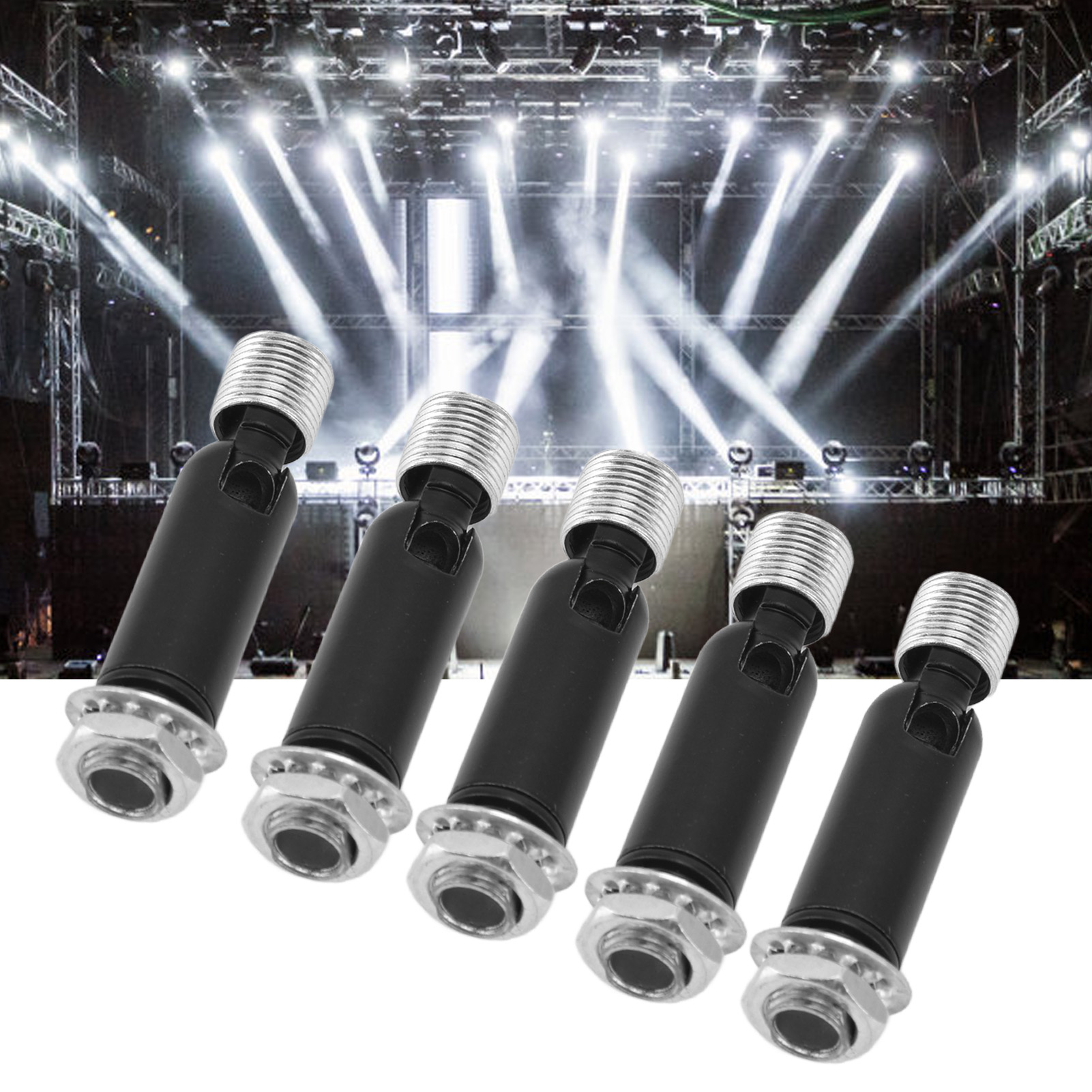Universeller M10-scheinwerferkopf Mit Externem Drehzahlumsteller Und M12-adapter, Schwarzes Led-beleuchtungszubehör