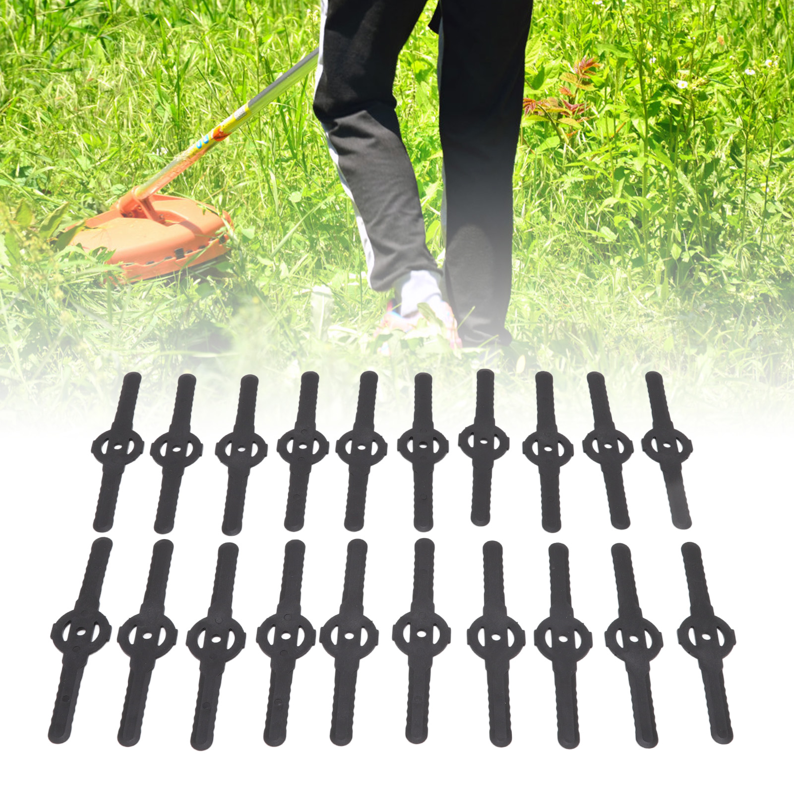 20 Kunststoff-rasenmähermesser Zu Verkaufen, Lange Messer Für Elektrische Gartenmäher, Akkubetriebene Rasenmäher, Unkrautentfernungszubehör