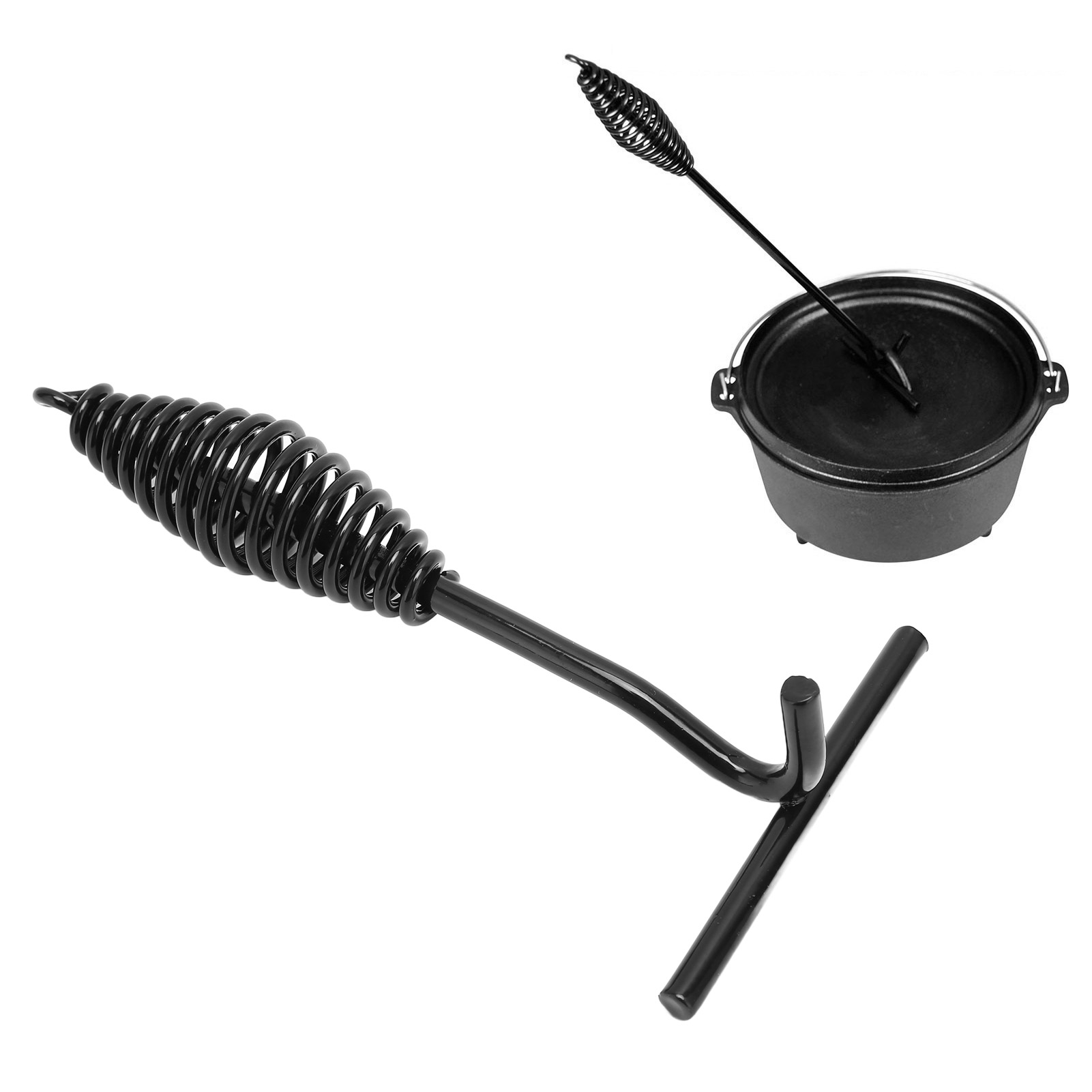 19,5 Cm Langer Campingtopfhaken Aus Gusseisen, Topfhaken Für Niederländische Töpfe, Deckelgriffhaken, Verlängerter Griff Zum Anheben Des Topfes.