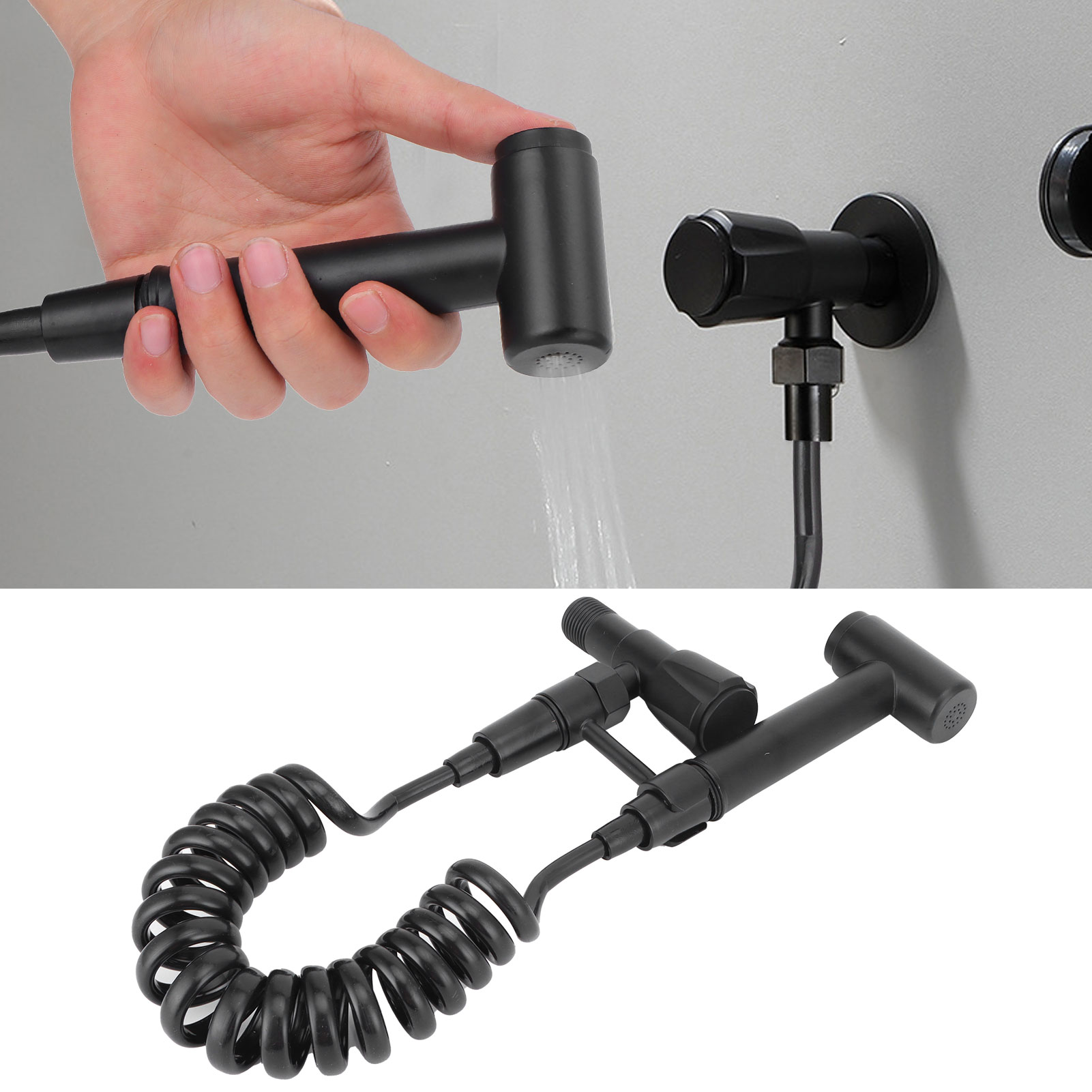 G1/2 Bidet-handbrause, Eckventil Mit 1 Einlass/1 Auslass, Badezimmerzubehör