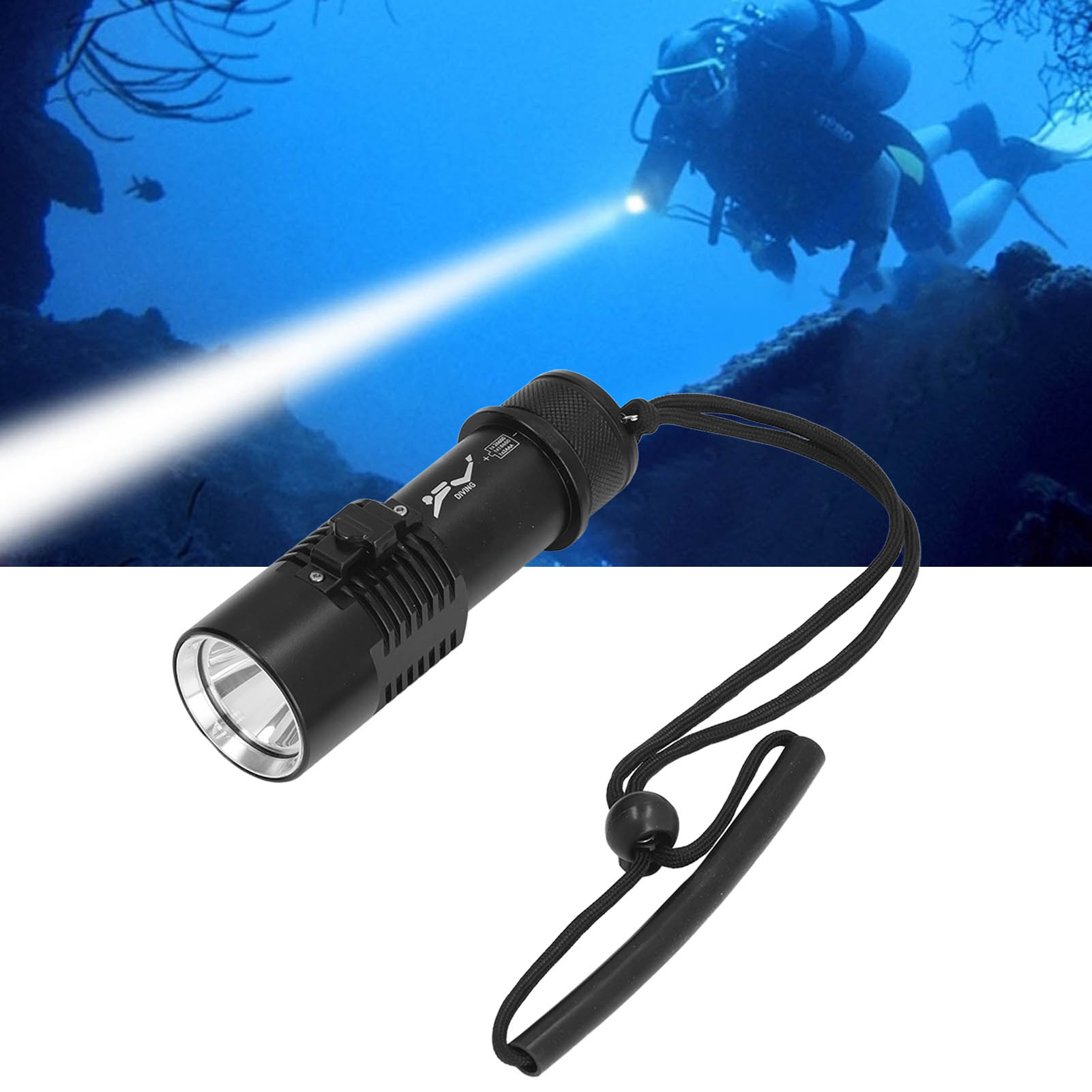 Hochleistungs-taucherlampe P70 Mit 5000 Lm, Magnetschalter, Tragbare Unterwasserbeleuchtung Und Zusatzbeleuchtung Für Die Fotografie, Wasserdicht Bis 100 M, Gehäuse Aus Aluminiumlegierung Ipx8.