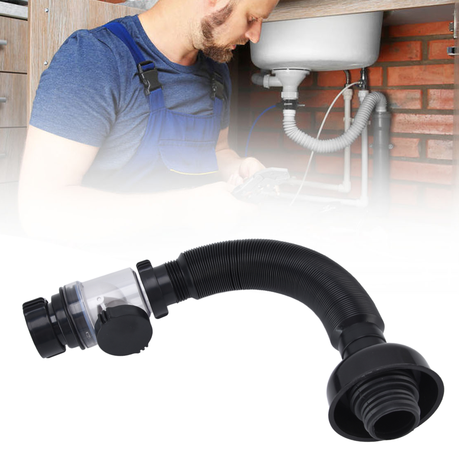 Einzelner Abfluss Für Waschbecken, Integrierter Abfluss Für Spülbecken, Multifunktionaler Abfluss
