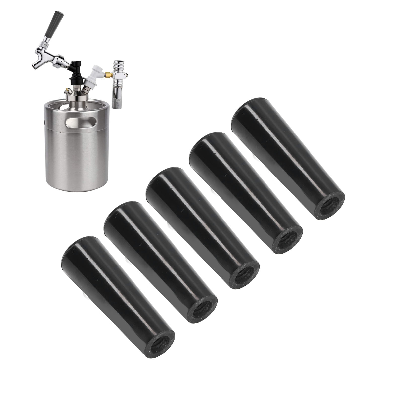 Bierhahngriffe Aus Kunststoff, Kompatibel Mit Standard-bierhähnen Mit Amerikanischem Gewinde, Set Mit 5 Stück.