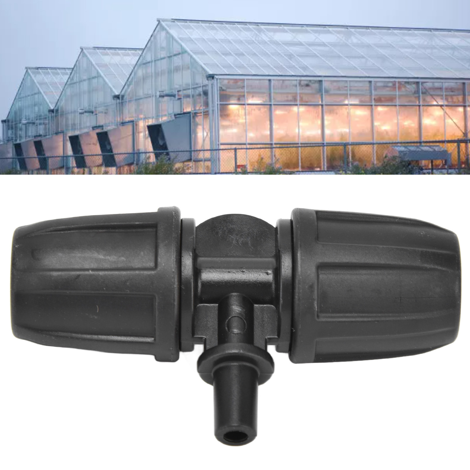 50 Stück/verkauf Von 8/12 Abschließbaren Flach-t-stücken Für Gartenbau, Gartenbewässerung, Mikrosprinkler, Automatische Bewässerungssysteme, Gerade Flach-t-stücke