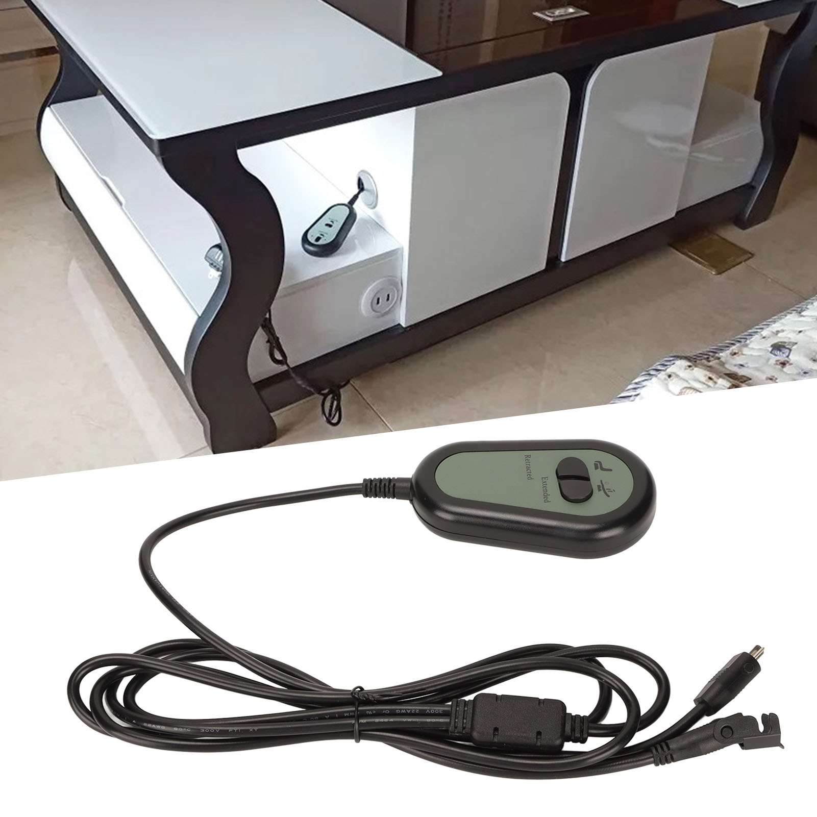 Elektrischer Sofaschalter, Steuerschalter Für Elektrisches Fußmassagebett, Höhenverstellung Für Saunastuhl Und Fußbadgriff (12–32 V)