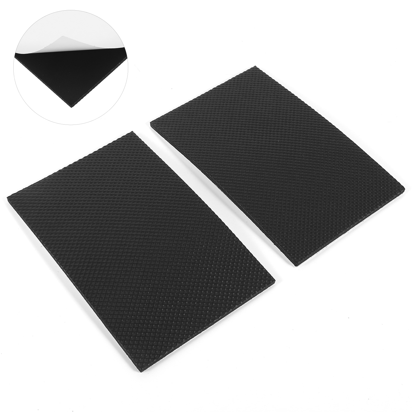 Set Mit 2 Schwarzen, Selbstklebenden, Rutschfesten Schutzpads Für Möbel, Sofa, Tisch Und Stuhl, Aus Eva.