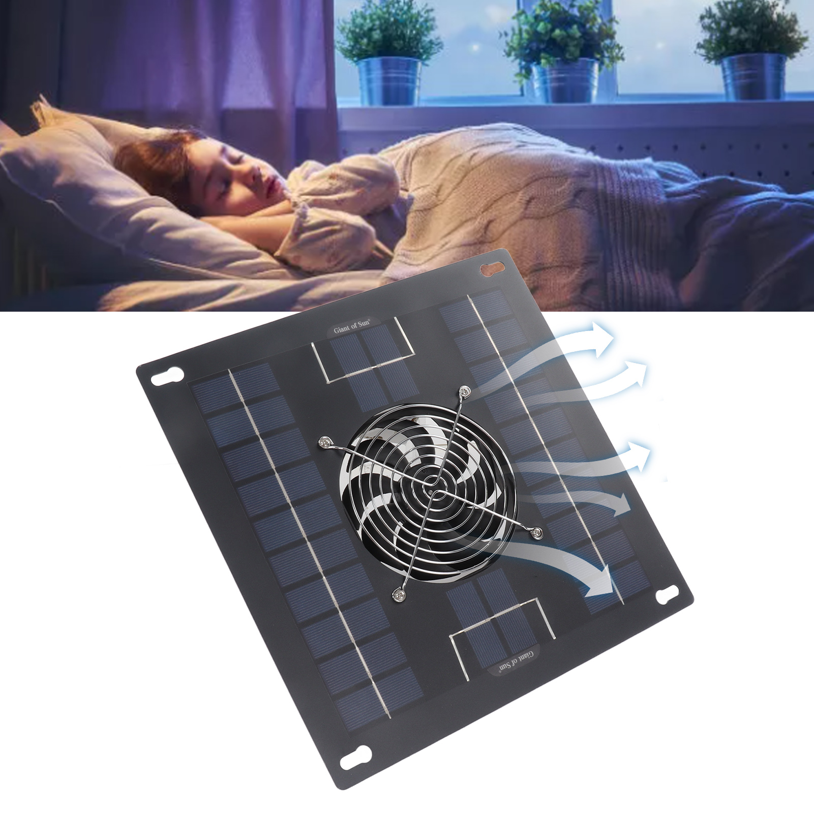 Kühlventilatoren Für Hühnerställe, Monokristalline Solarmodule, Lüftungsventilatoren, Solarluftabsaugungsanlagen, Gewächshäuser