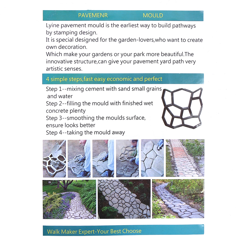 Kunststoff-pflasterform Für Garten, Straße, Zement, Beton, Ziegel, Stein Usw.