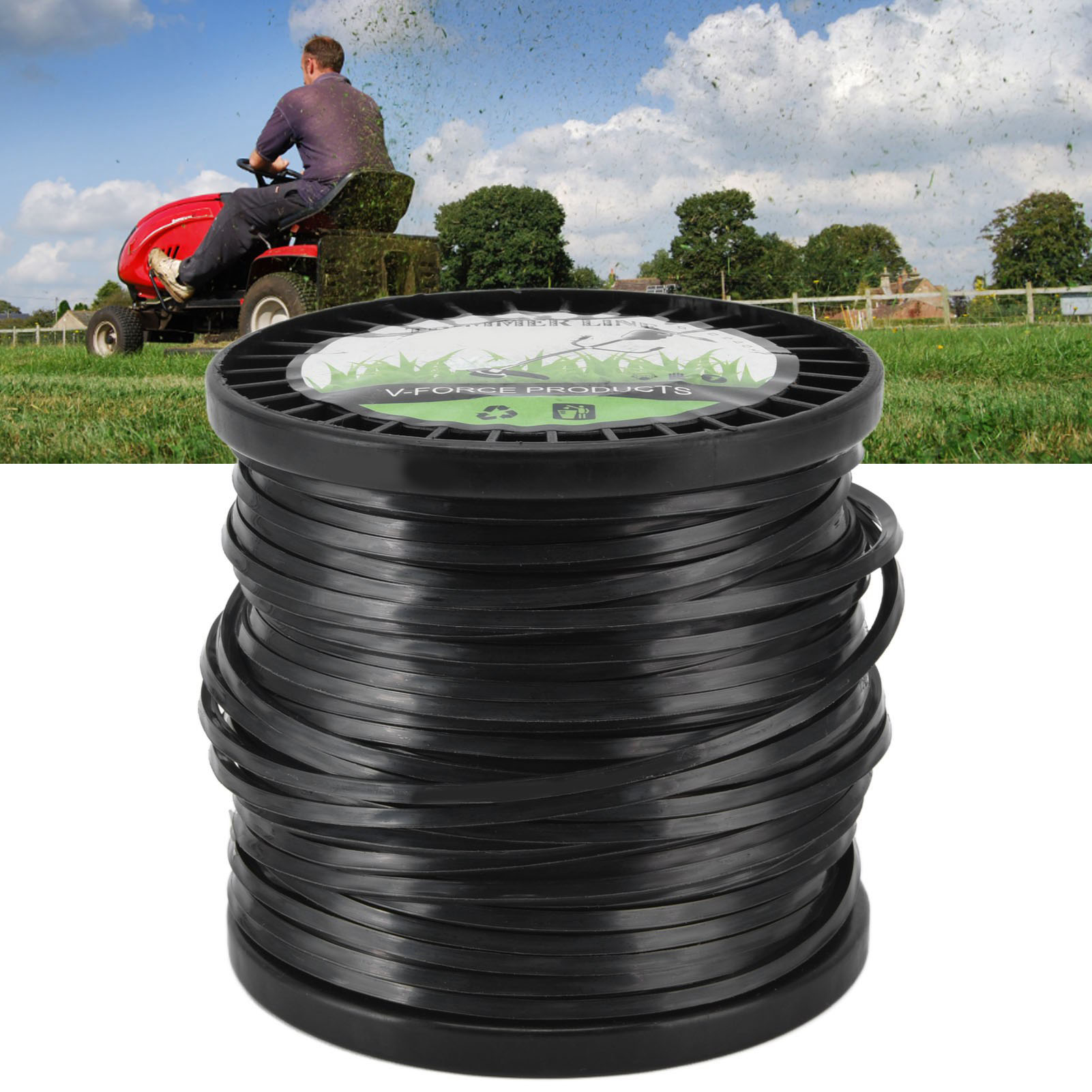 Geeignet Für Husqvarna Freischneider, 3,3 Mm Rundfaden Für Rasenmäher, 50 M Schwarze Spule