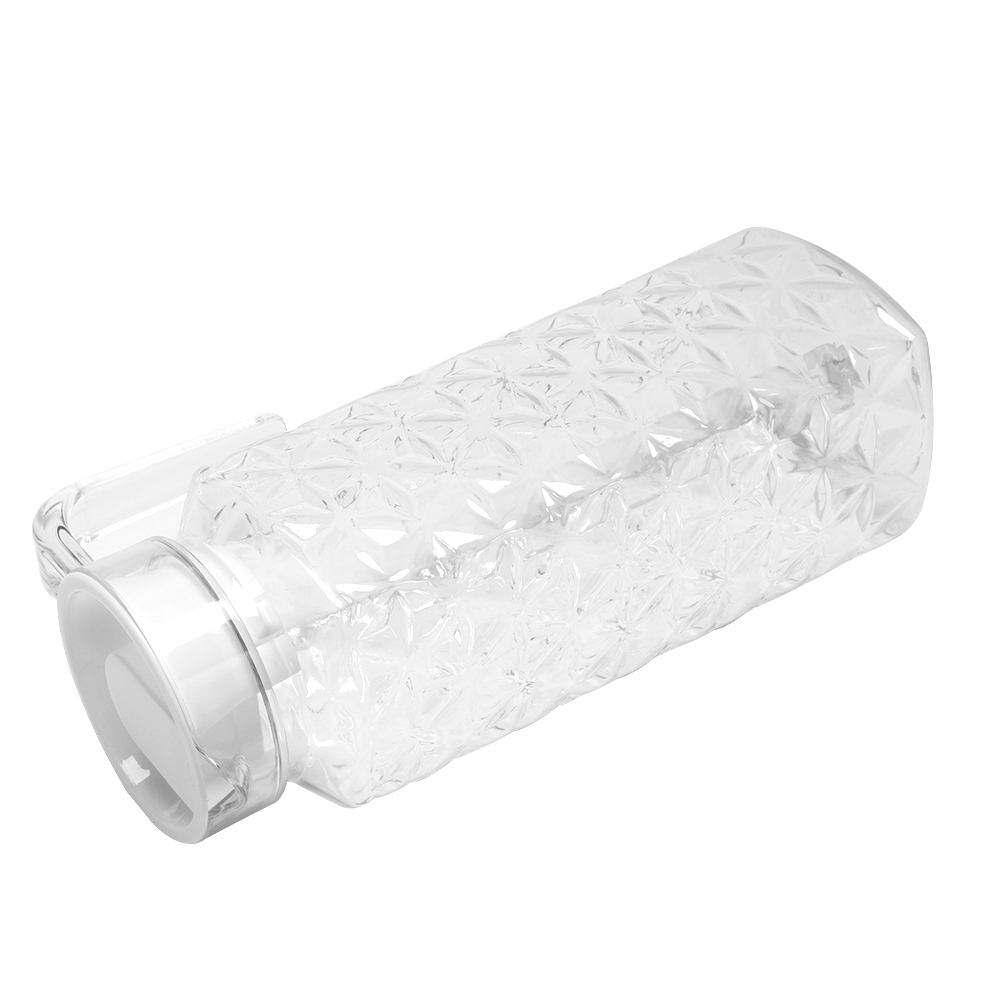 Saftkrug/flasche/wasserkocher Aus Transparentem Acryl Mit Rautenmuster, 1,1 L