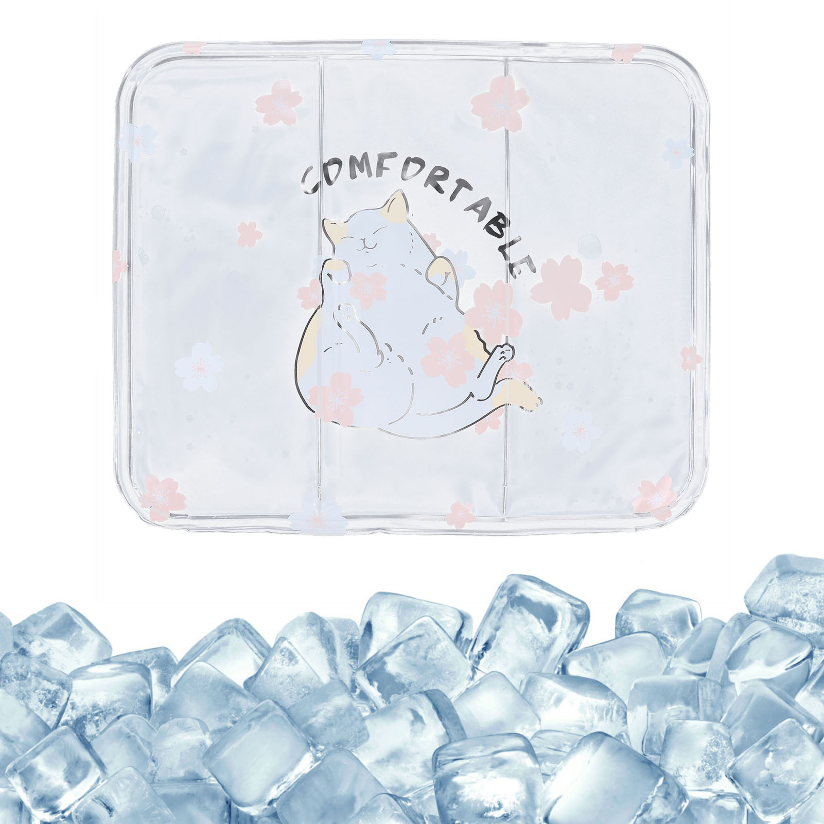 Kühlendes Eiskristallkissen Zur Temperaturreduzierung, Ideal Für Den Innen- Und Außenbereich (little Cat).