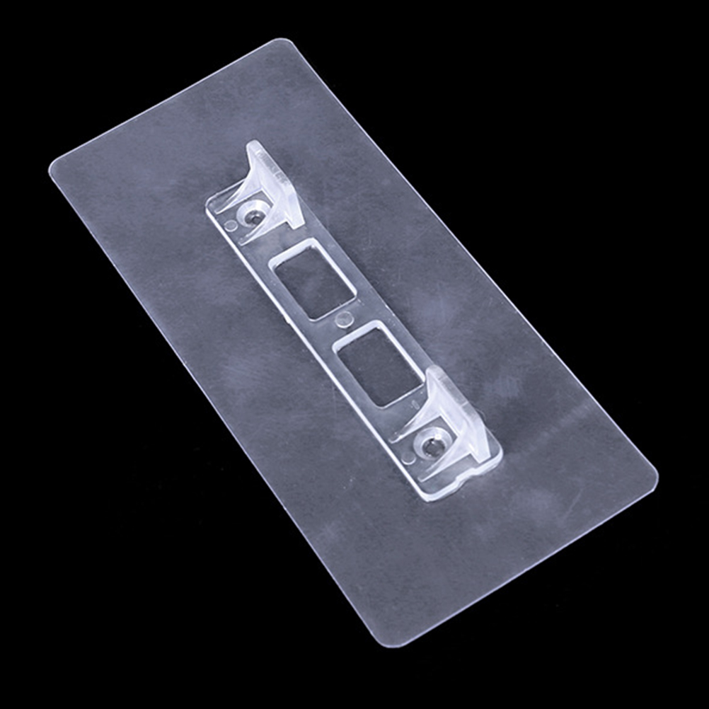 Packung Mit 10 Selbstklebenden, Spurlosen Regalwinkeln, Kein Bohren Erforderlich, Für Mehrstufige Lagerregale (7 X 16 Cm), Transparent.
