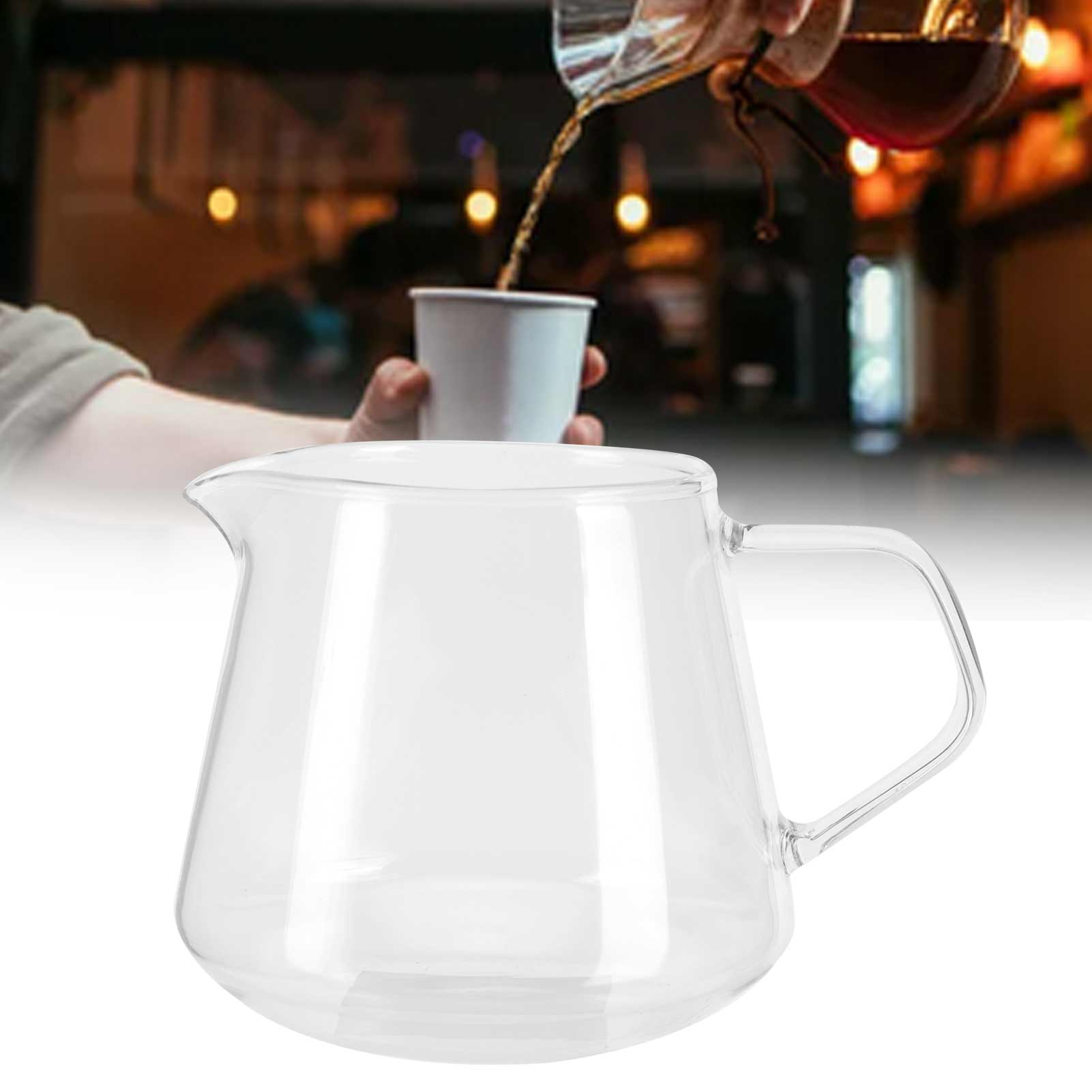 Transparenter Becher Aus Hochdichtem Borosilikatglas, Ideal Zum Teilen Von Kaffee Oder Tee (650 Ml), Hitzebeständig.