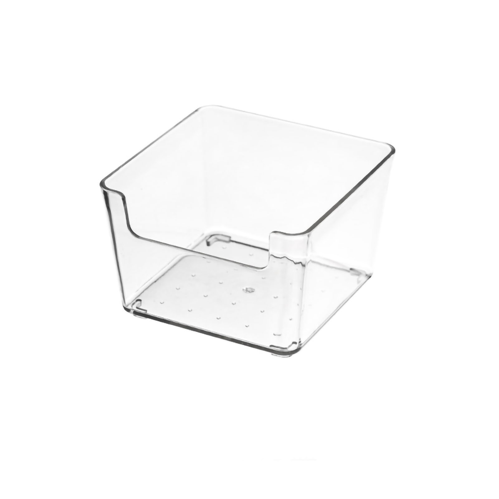 Schubladenorganizer Im Japanischen Stil, Kleine, Unterteilte, Durchsichtige Kunststoffbox Zur Aufbewahrung Von Küchenutensilien Und Schreibwaren, Kleine Quadratische Box.
