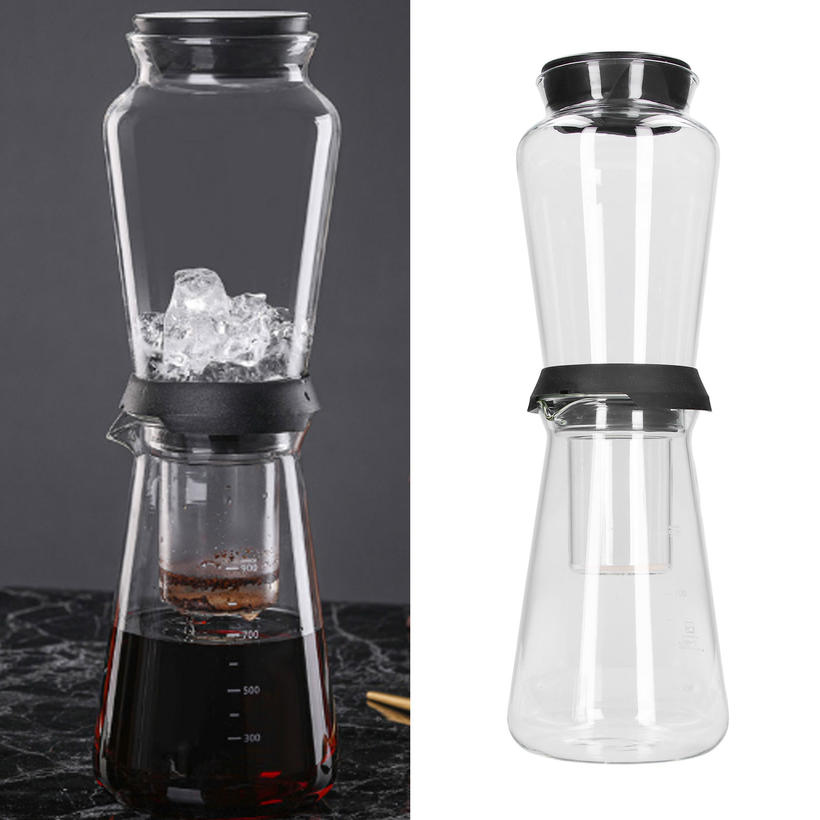 Filterkaffeemaschine, Glasfilterkaffeemaschine, Filter, Espresso, Küche, Barista, Kaffeemaschine, 900 Ml