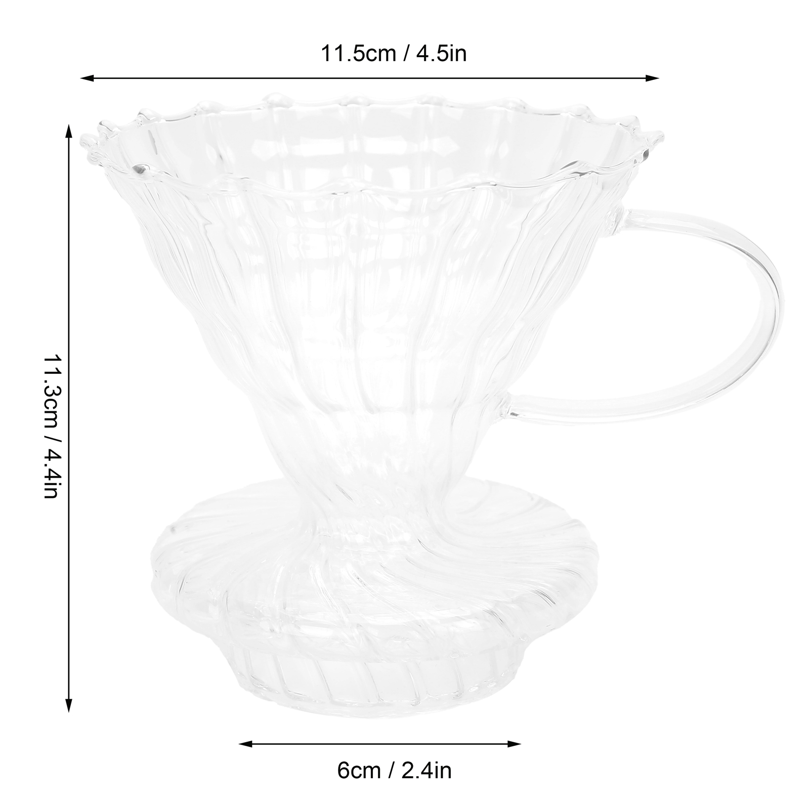 Konischer Glaskaffeefilter Für French-press-kaffeemaschinen, Zubehör Für Kaffeemaschinen, Für Den Privaten Oder Gewerblichen Gebrauch