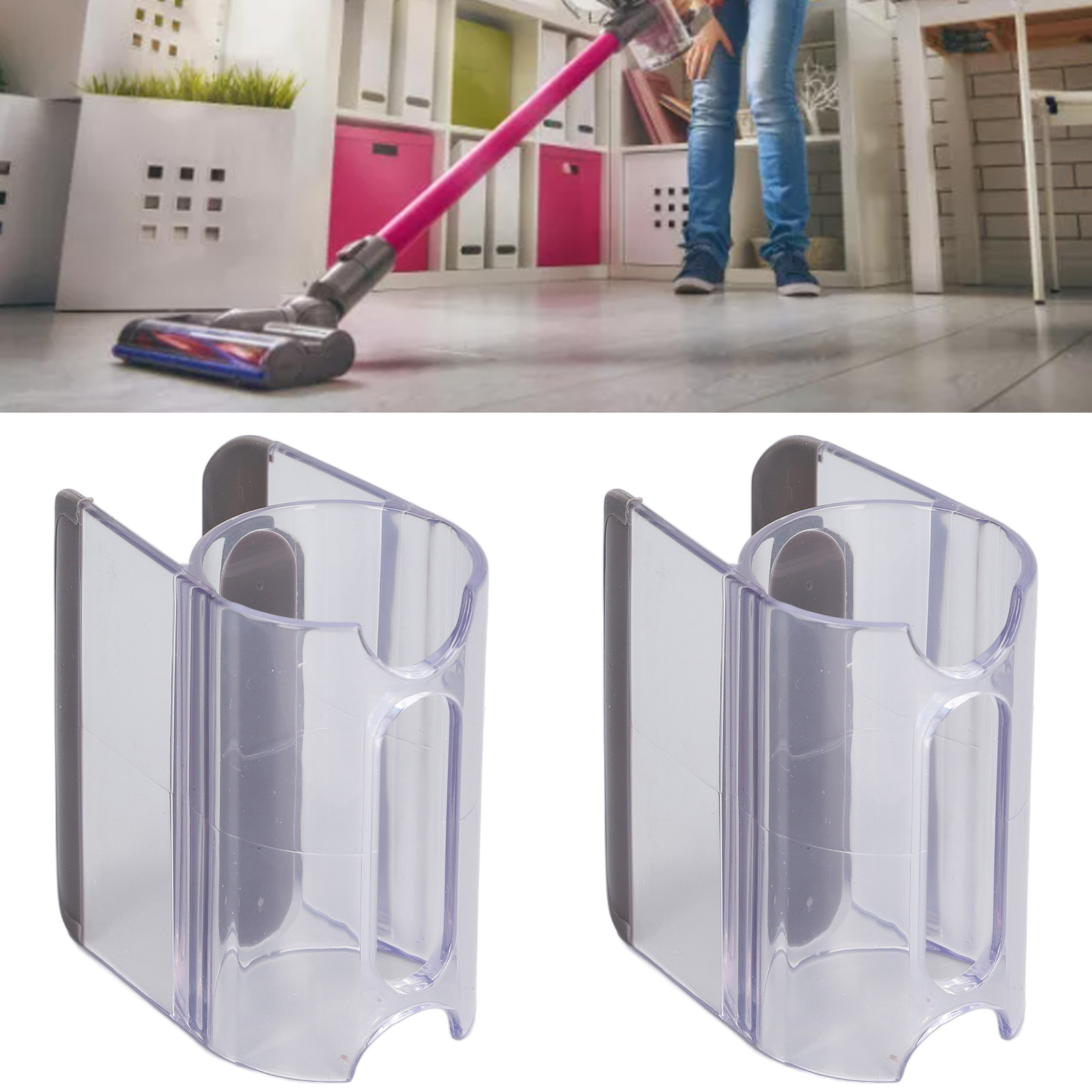 Es Werden Zwei Staubsaugerkopf-clips/organizer Für Die Dyson Staubsauger V7, V8, V10 Und V11 Zusammen Verkauft.