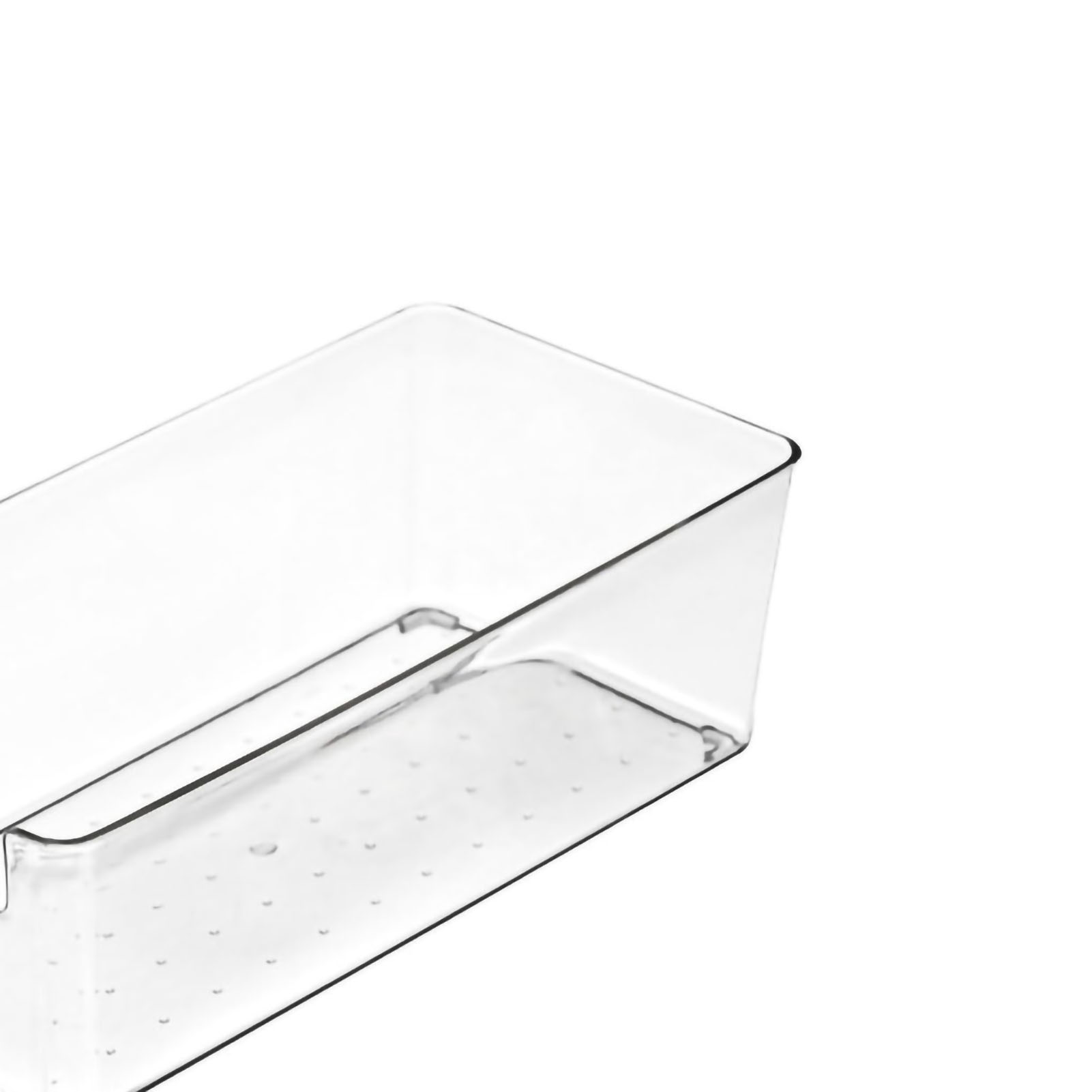 Schubladenorganizer Im Japanischen Stil, Kleine Transparente Kunststoff-trennwände Für Küchenutensilien Und Schreibwaren, Längliche Box.