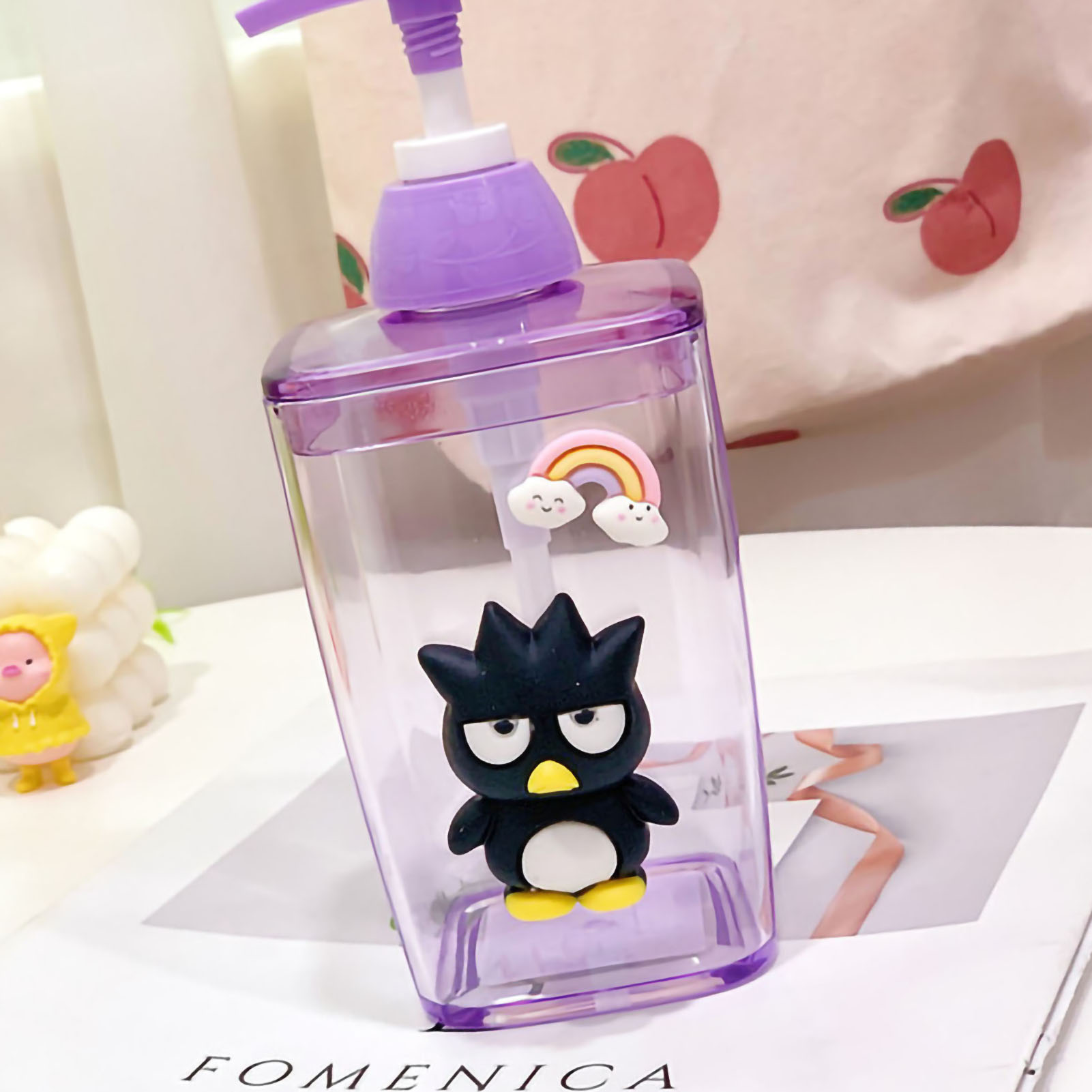 Seifenflasche, Lotionflasche, Pumpspenderflasche Für Shampoo, Duschgel Und Kosmetika (xo-standflasche) Mit Niedlichem Cartoon-design