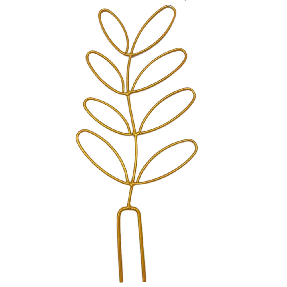 Rankhilfe Für Kletterpflanzen, Pflanzengitter, Gartenzubehör, Topfpflanzenstütze, Goldfarben, 11,5 X 31,5 Cm