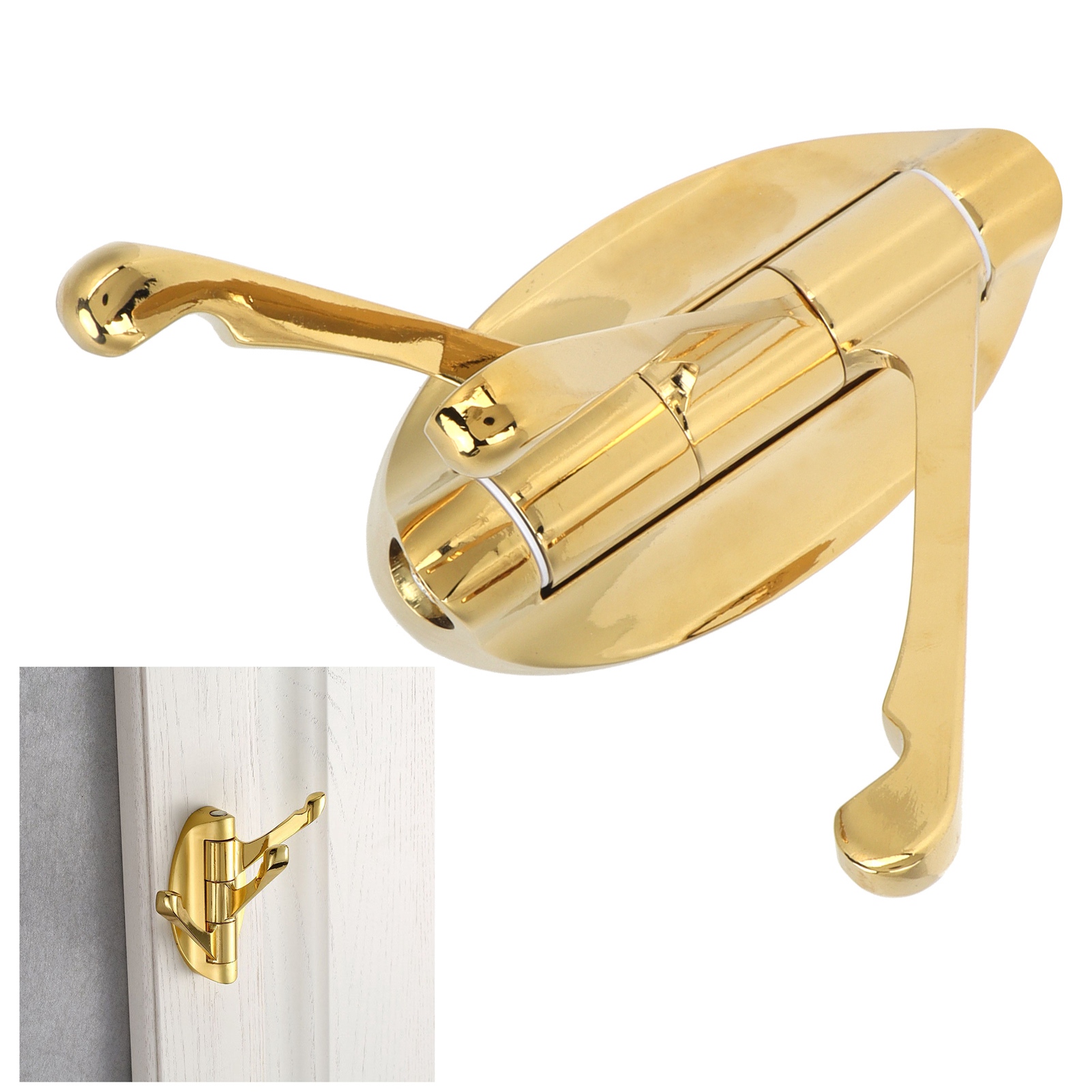 180° Klappbarer Wandhaken Für Kleidung, Ideal Für Badezimmer Und Schlafzimmer (gold).